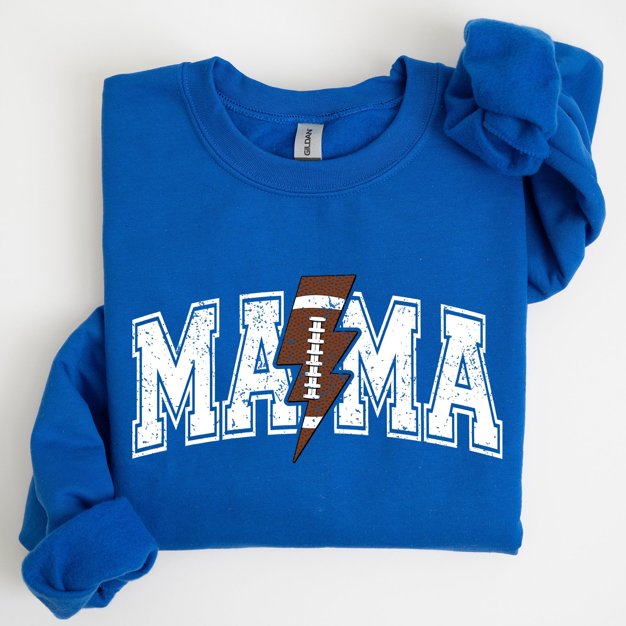Mama Lightning Bolt Football Game Day Tailgate Party Fan Favorite Team Spirit Sweatshirt