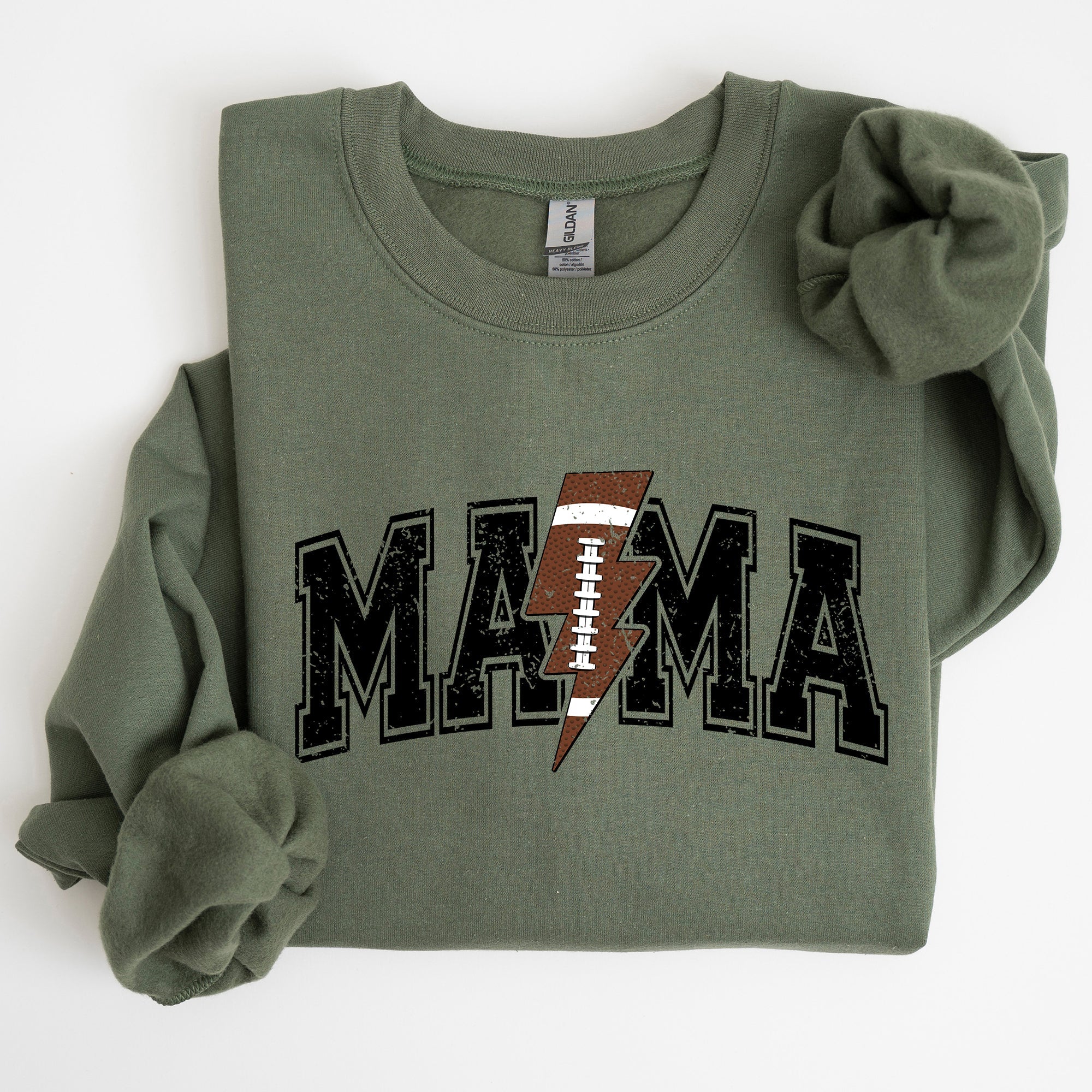 Mama Lightning Bolt Football Game Day Tailgate Party Fan Favorite Team Spirit Sweatshirt