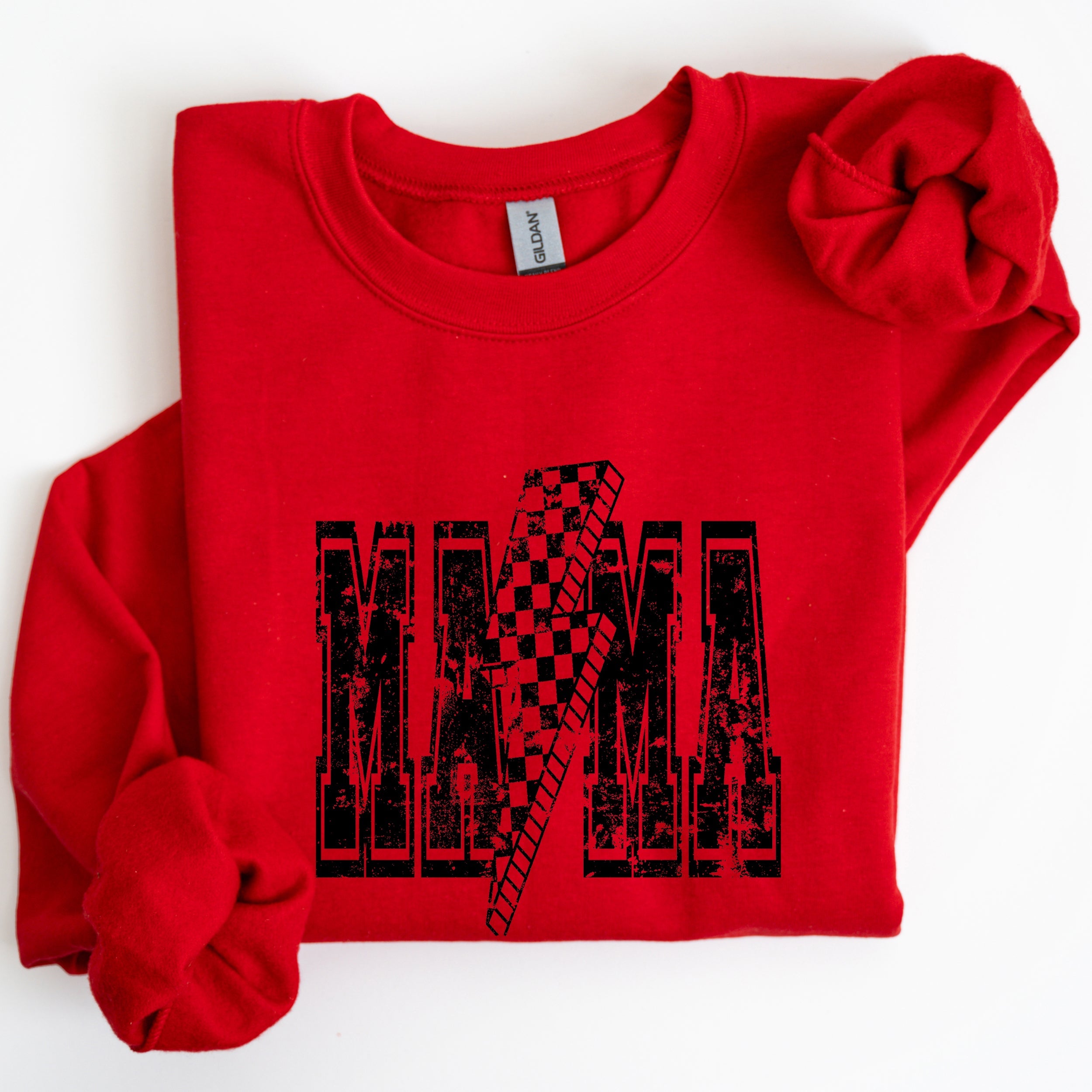 Mama Lightning Bolt Mother's Day Motherhood Celebration Of Maternal Strength And Love Sweatshirt