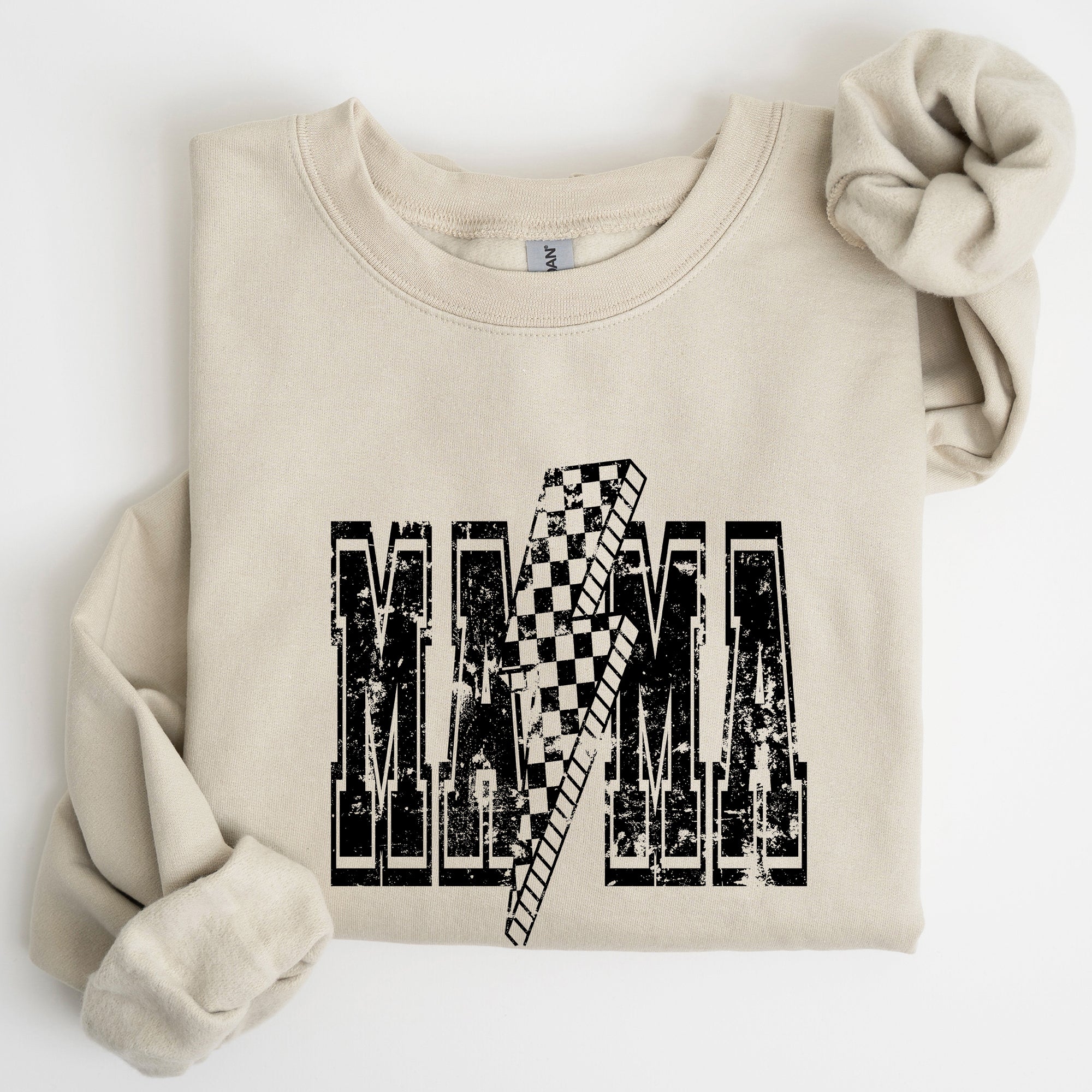 Mama Lightning Bolt Mother's Day Motherhood Celebration Of Maternal Strength And Love Sweatshirt
