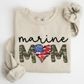 Marine Mom Military Armed Forces Mother's Day Tribute To Service And Family Sweatshirt