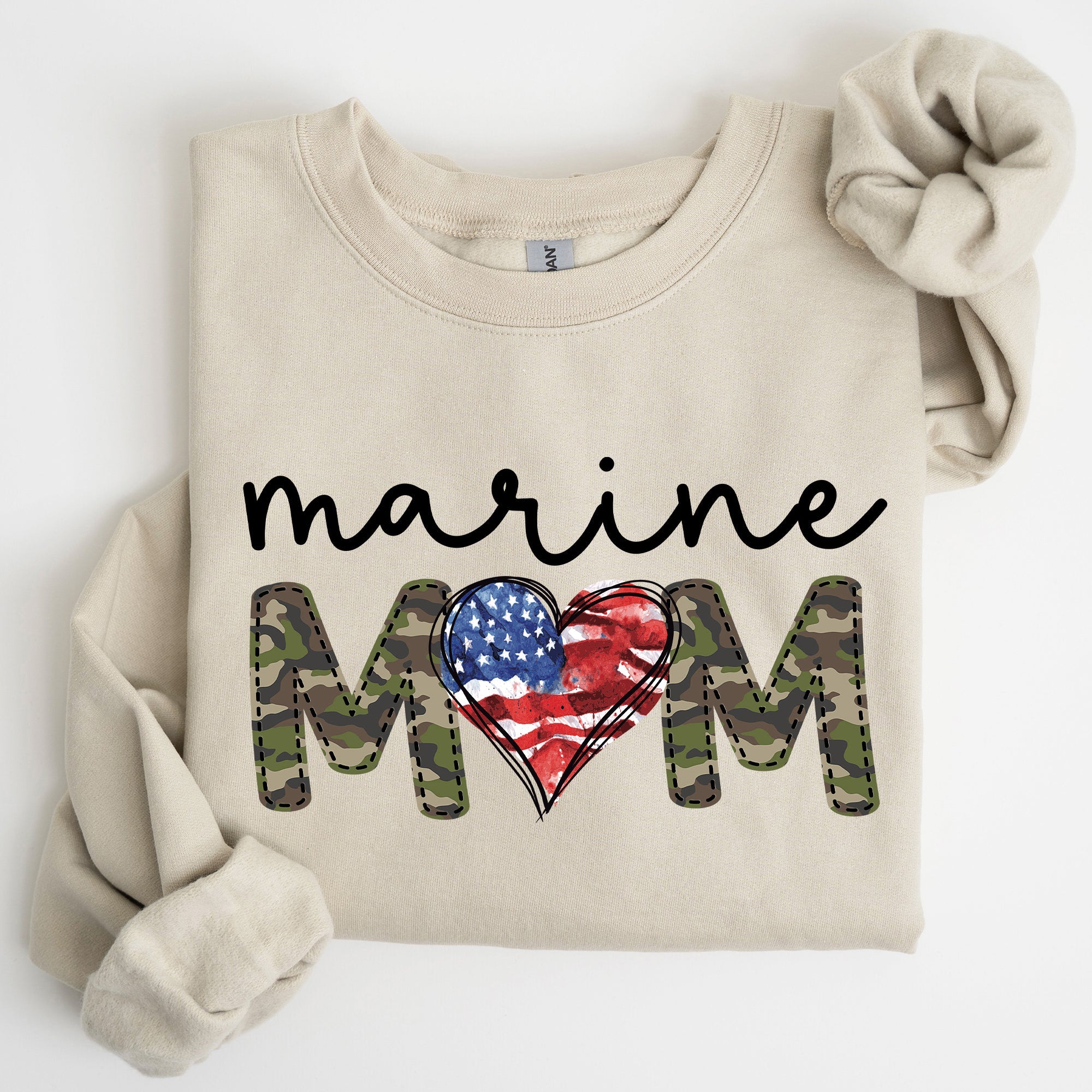 Marine Mom Military Armed Forces Mother's Day Tribute To Service And Family Sweatshirt