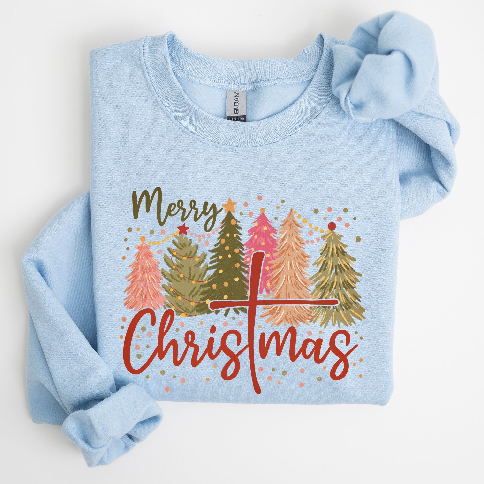 Merry Christmas Christ Religious Gospel Faith Sacred Holiday Prayer Scripture Sweatshirt