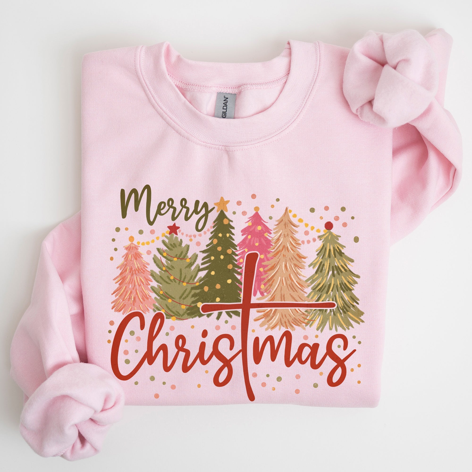 Merry Christmas Christ Religious Gospel Faith Sacred Holiday Prayer Scripture Sweatshirt