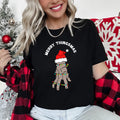 Merry Thingsmas Christmas Wednesday Spooky Zombie Mashup Holiday Theme Graphic Tee