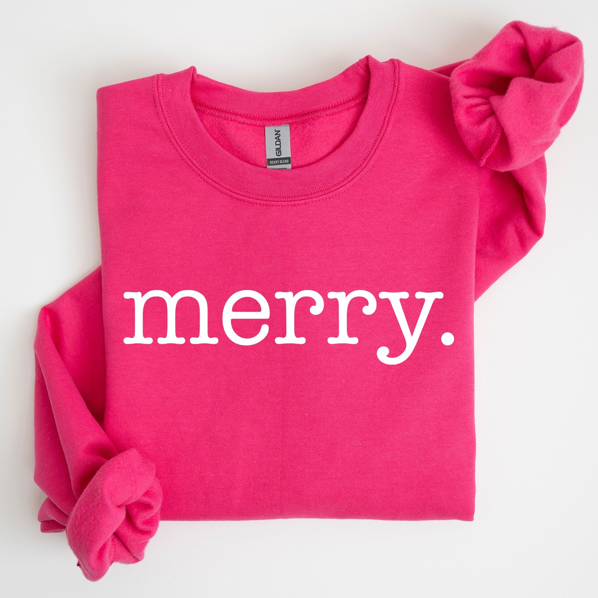 Merry Classic Minimalist Christmas Winter Snow Santa Xmas Seasonal Edition Sweatshirt