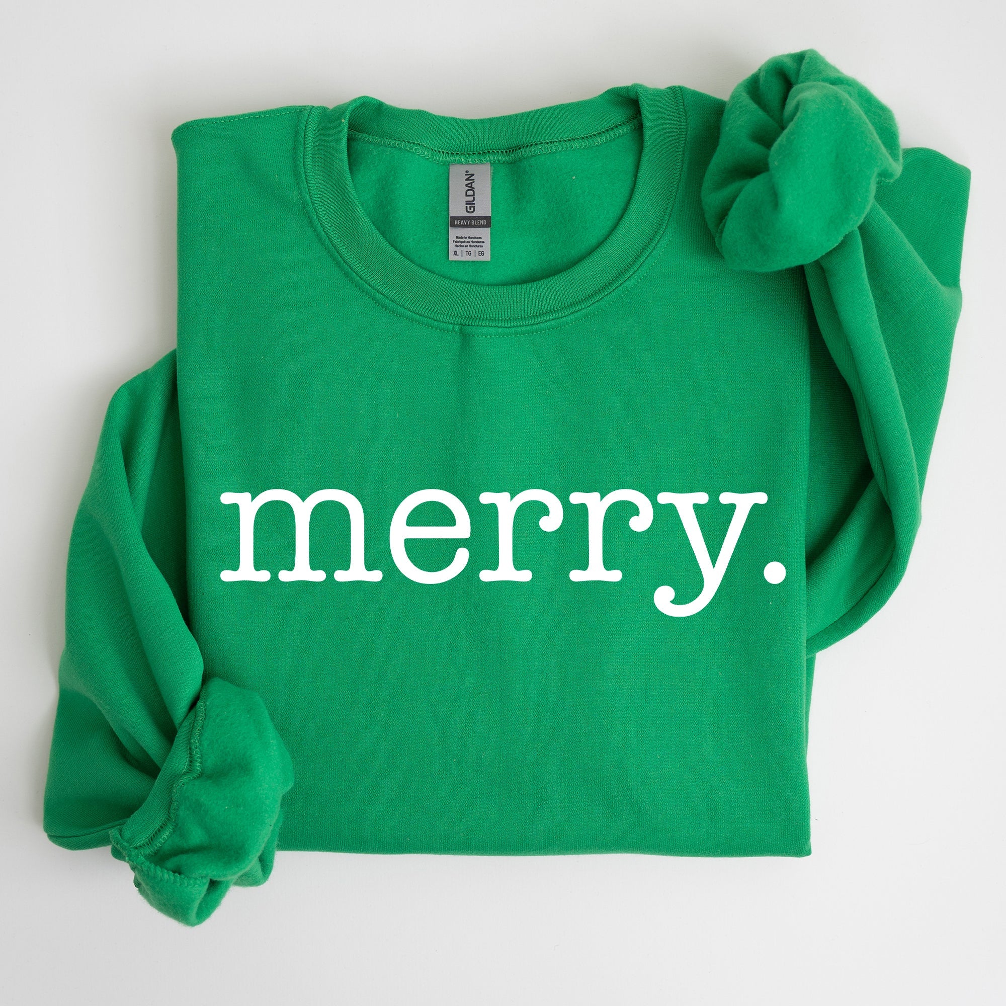 Merry Classic Minimalist Christmas Winter Snow Santa Xmas Seasonal Edition Sweatshirt