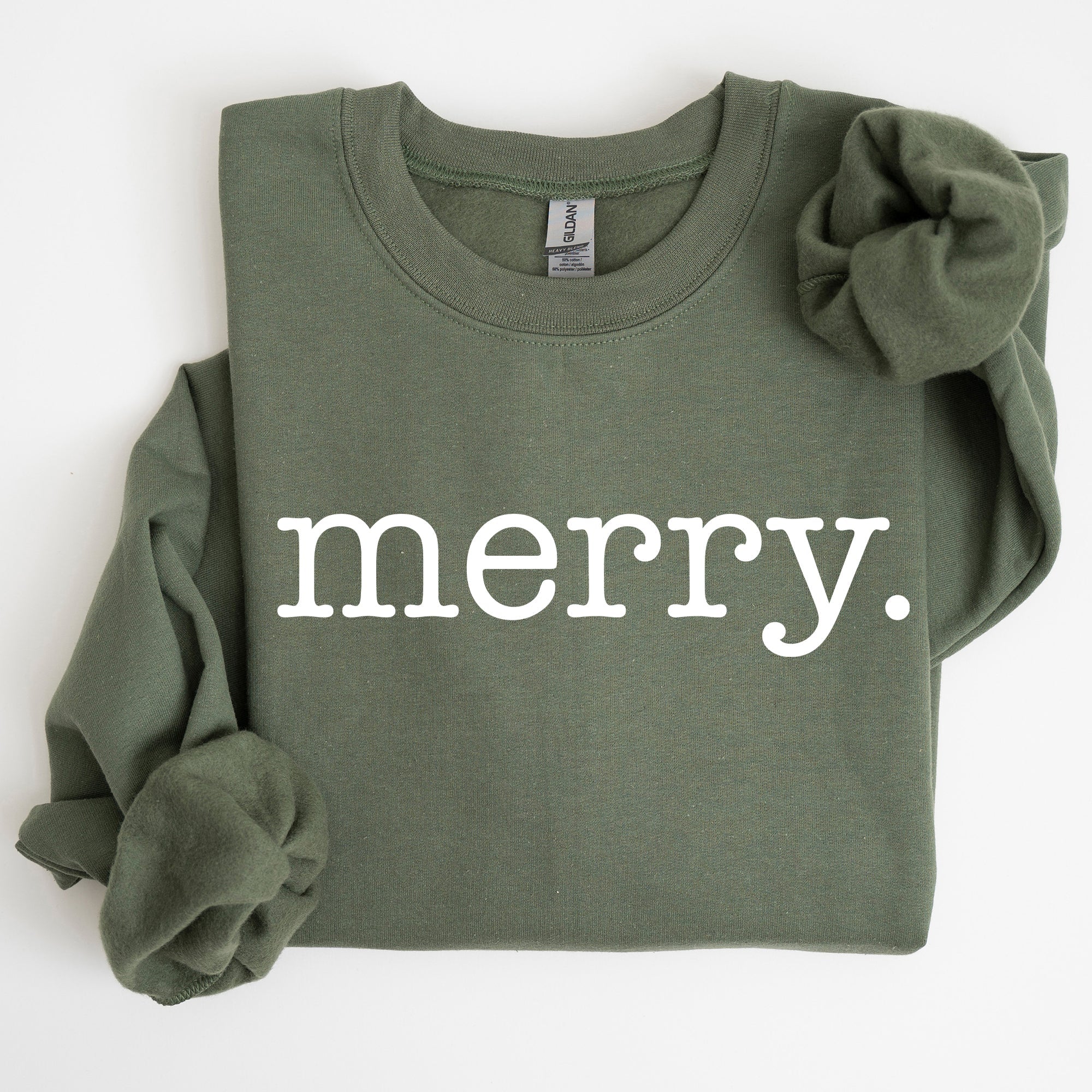 Merry Classic Minimalist Christmas Winter Snow Santa Xmas Seasonal Edition Sweatshirt