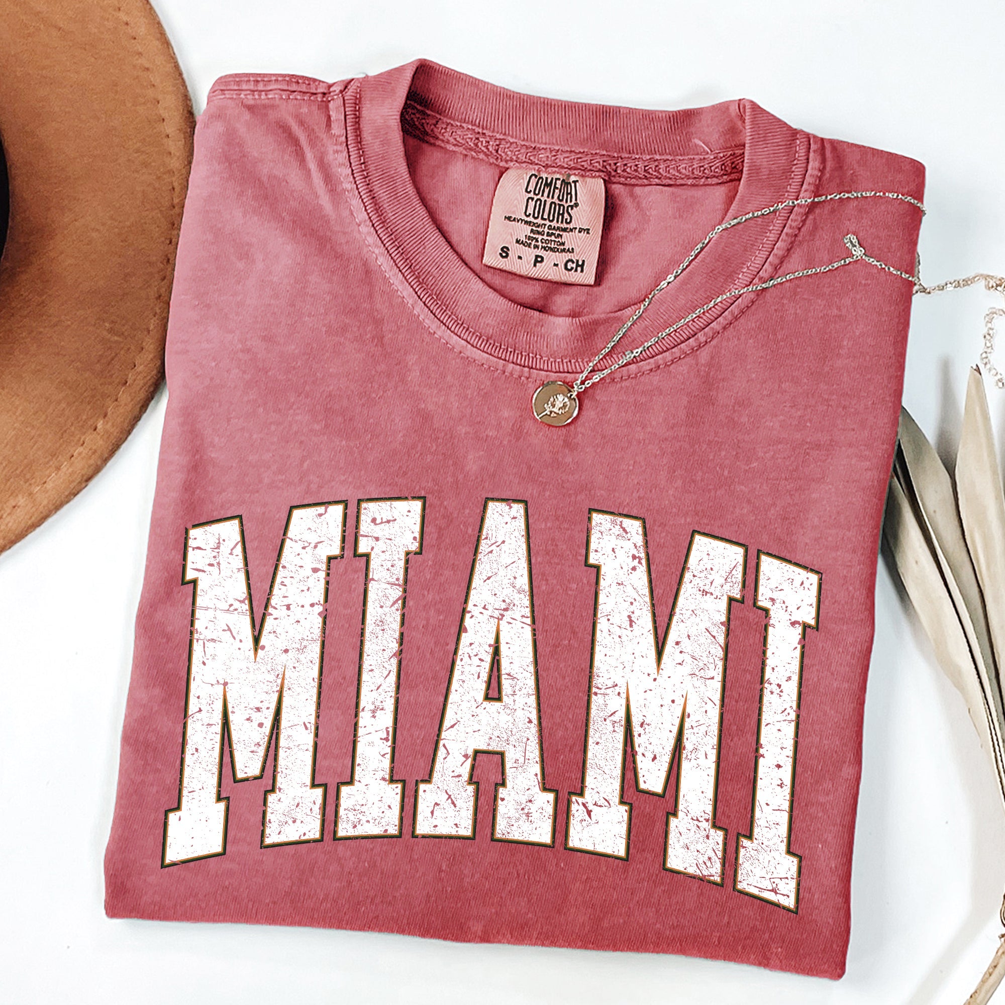 Miami Football Game Day Tailgate State University College Big Game Touchdown Comfort Colors Tee