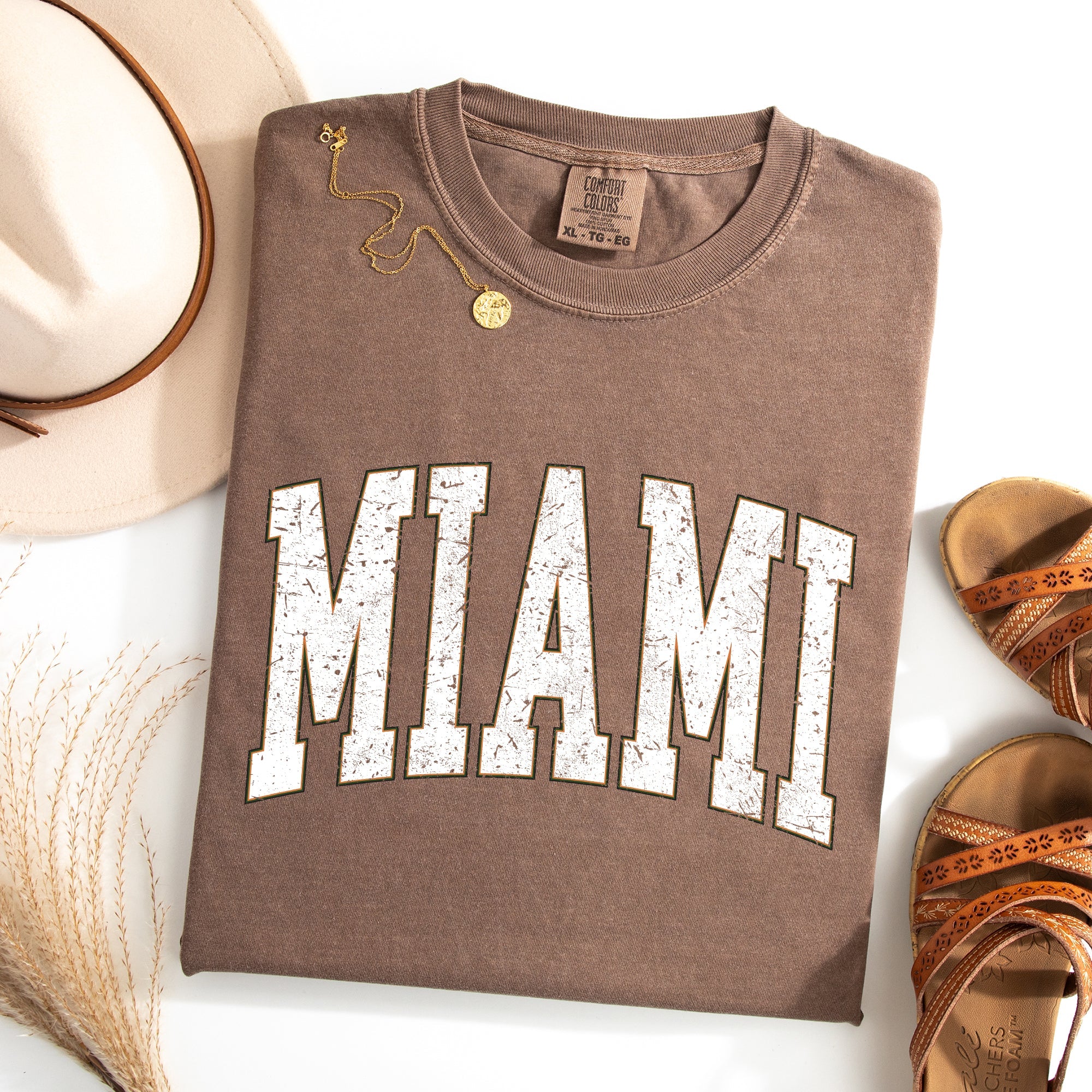 Miami Football Game Day Tailgate State University College Big Game Touchdown Comfort Colors Tee