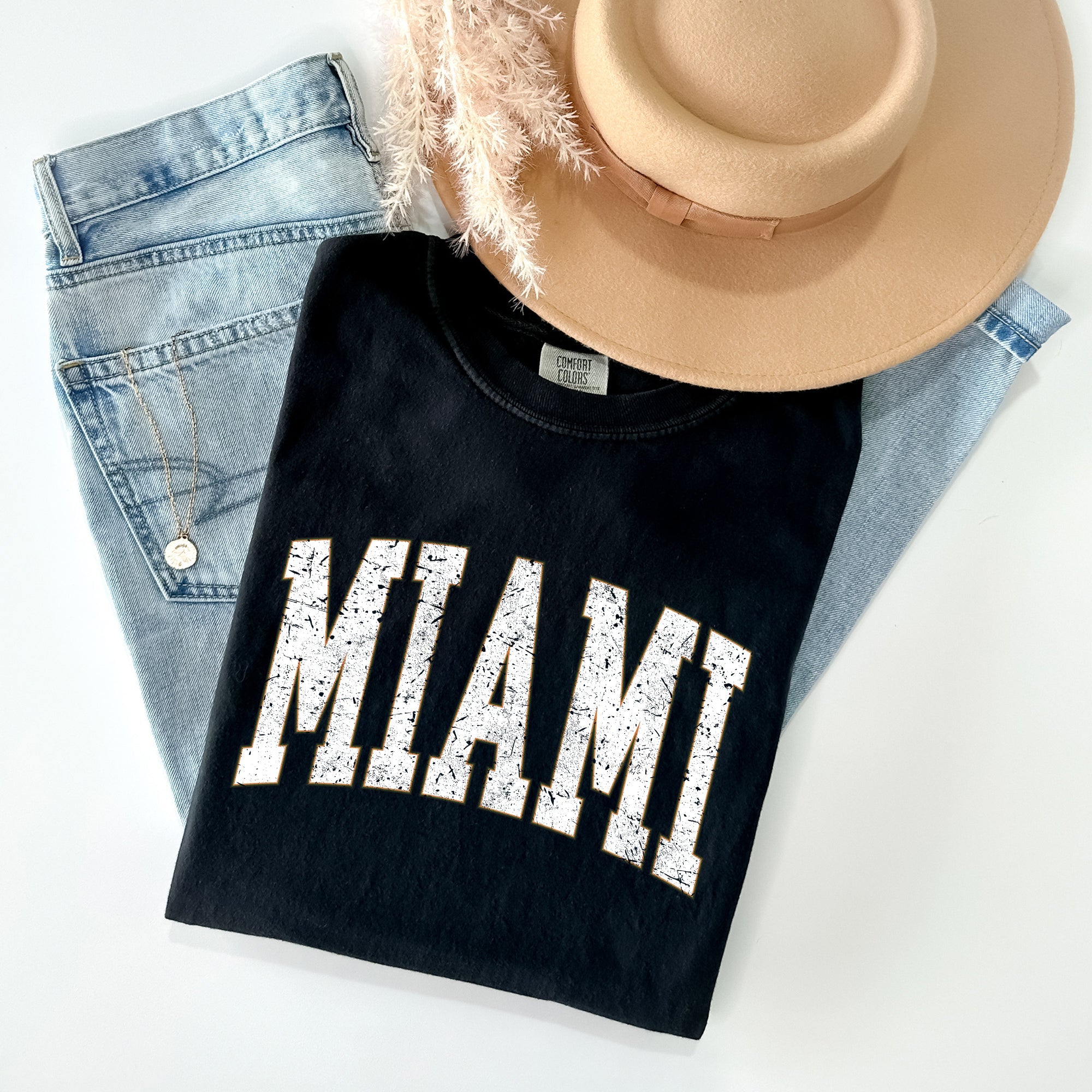 Miami Football Game Day Tailgate State University College Big Game Touchdown Comfort Colors Tee
