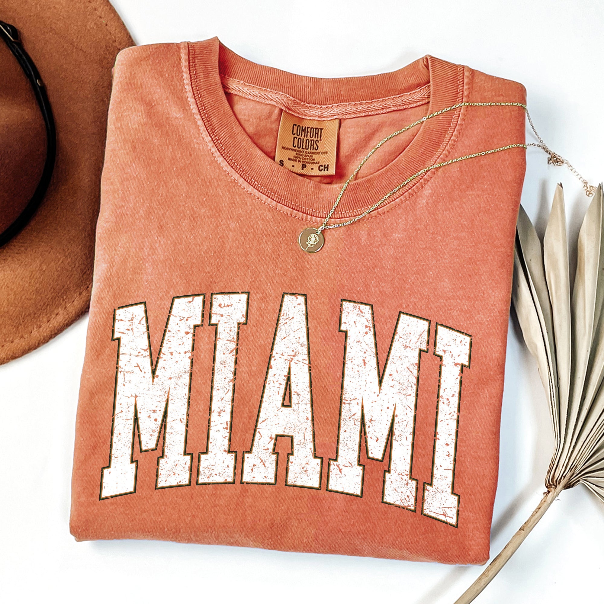 Miami Football Game Day Tailgate State University College Big Game Touchdown Comfort Colors Tee