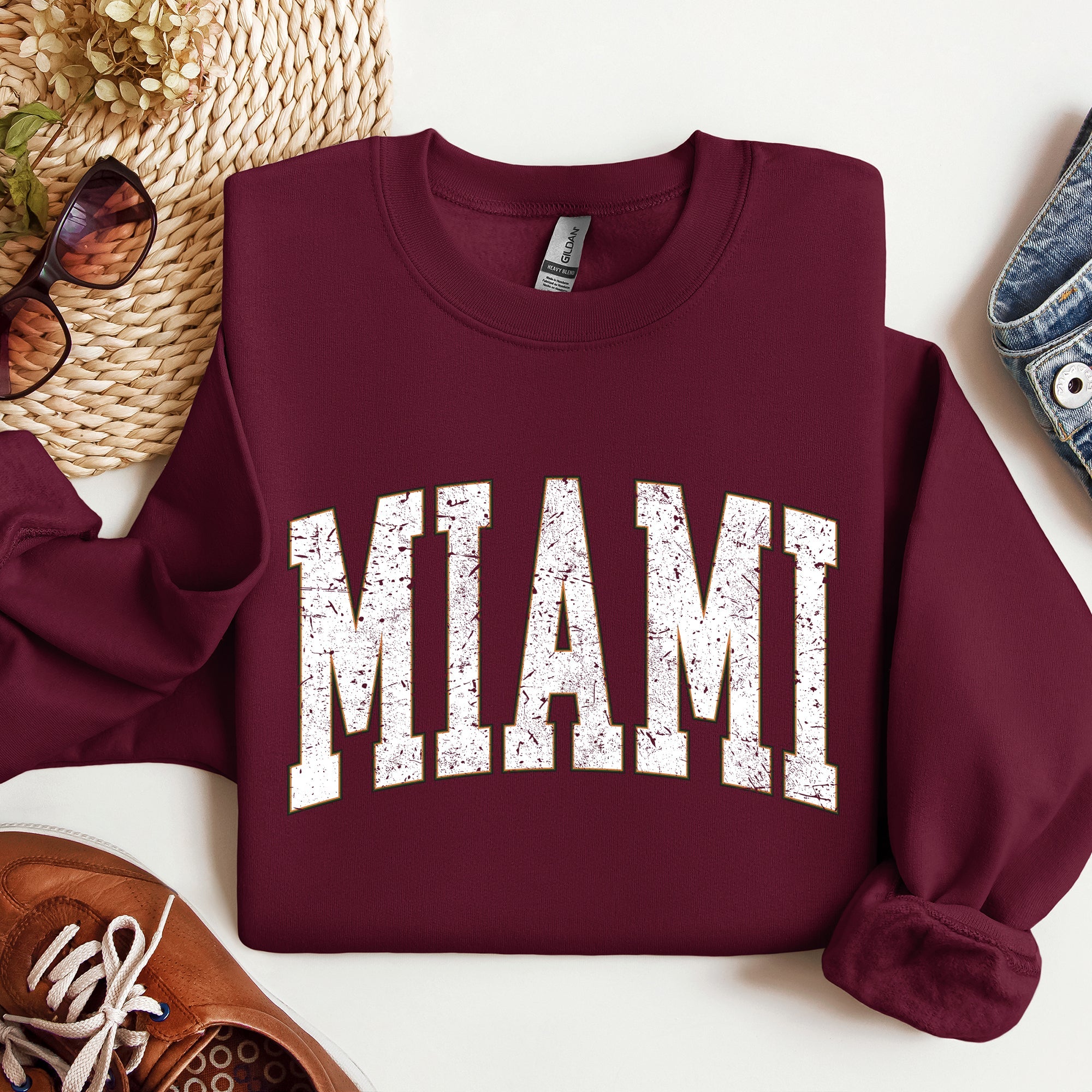 Miami Football Game Day Tailgate Party Big Game Touchdown State University Sweatshirt