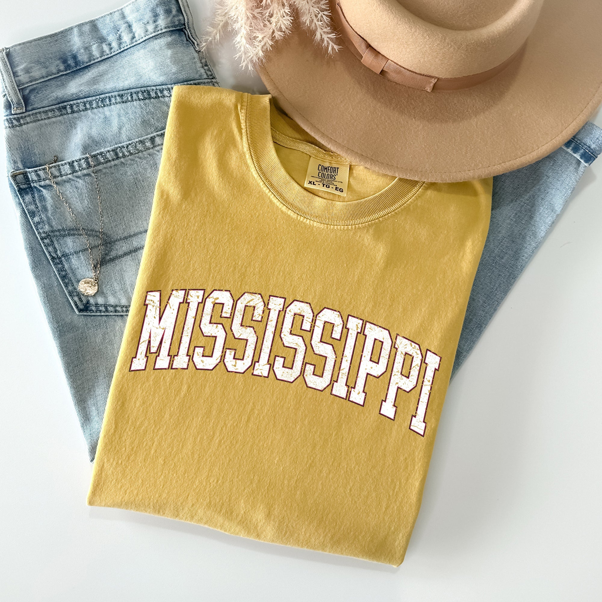 Mississippi State Football Game Day Tailgate Party University Pride Comfort Colors Tee