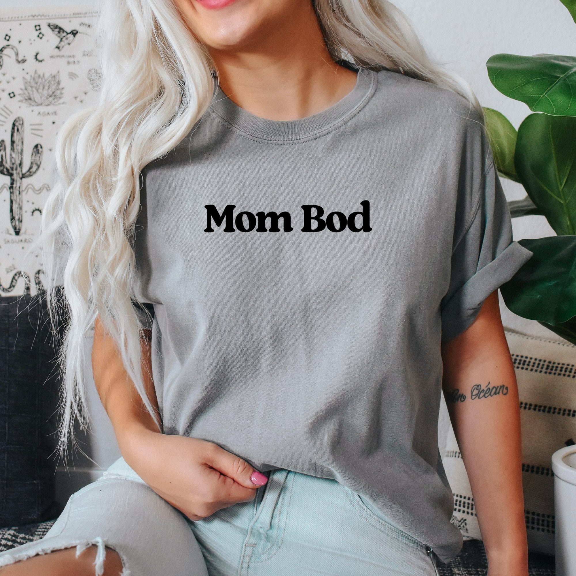 Mom Bod Mother's Day Edition Vintage Comfort For Modern Everyday Moms Comfort Colors Tee