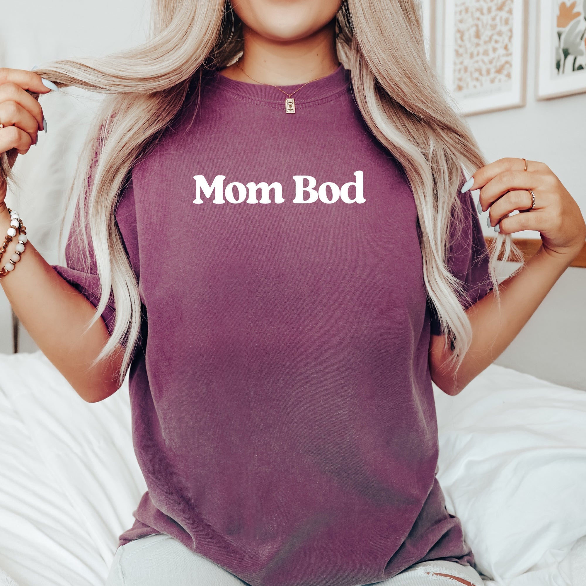 Mom Bod Mother's Day Edition Vintage Comfort For Modern Everyday Moms Comfort Colors Tee