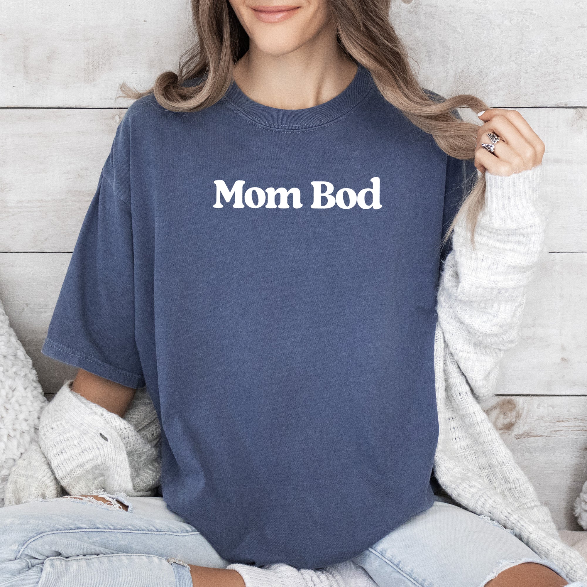 Mom Bod Mother's Day Edition Vintage Comfort For Modern Everyday Moms Comfort Colors Tee