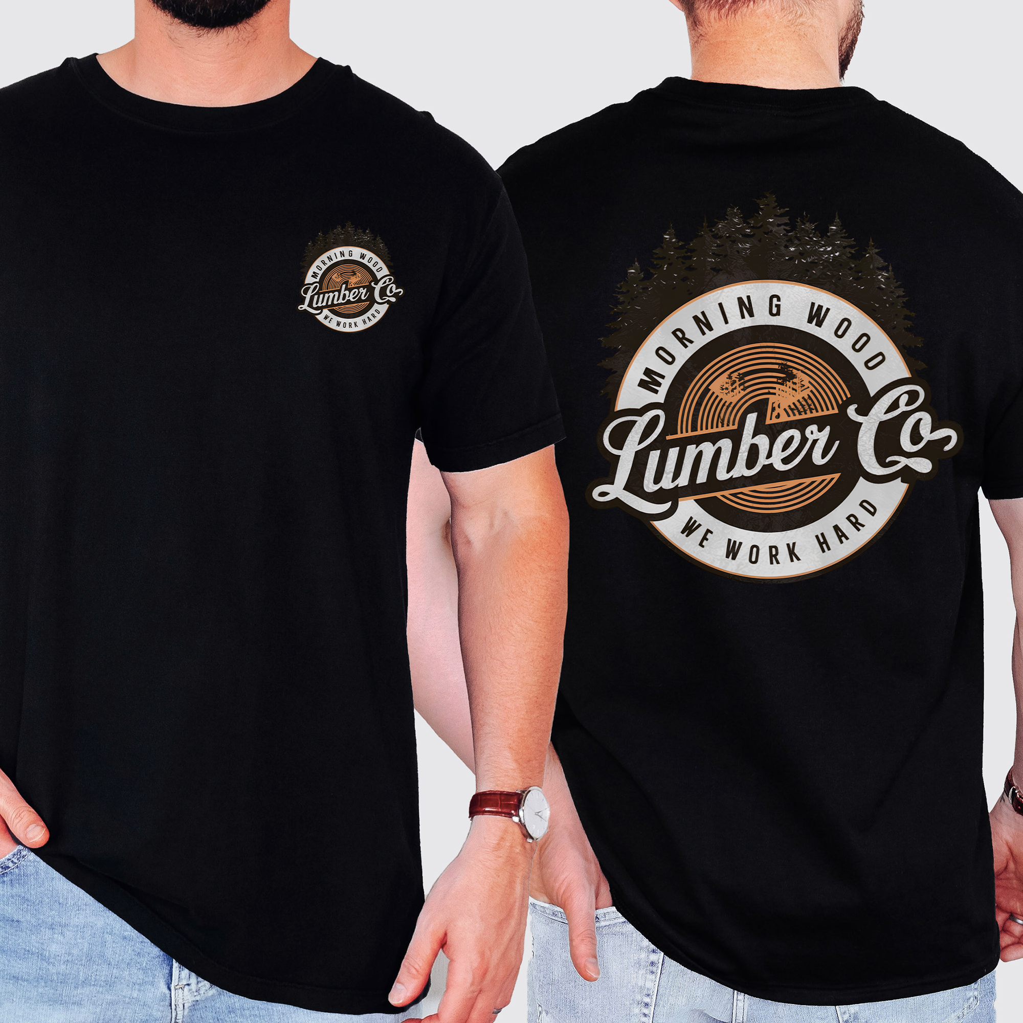 Morning Wood Lumber For Dads And Guys Funny Lumberjack Gift For Fathers Comfort Colors Tee