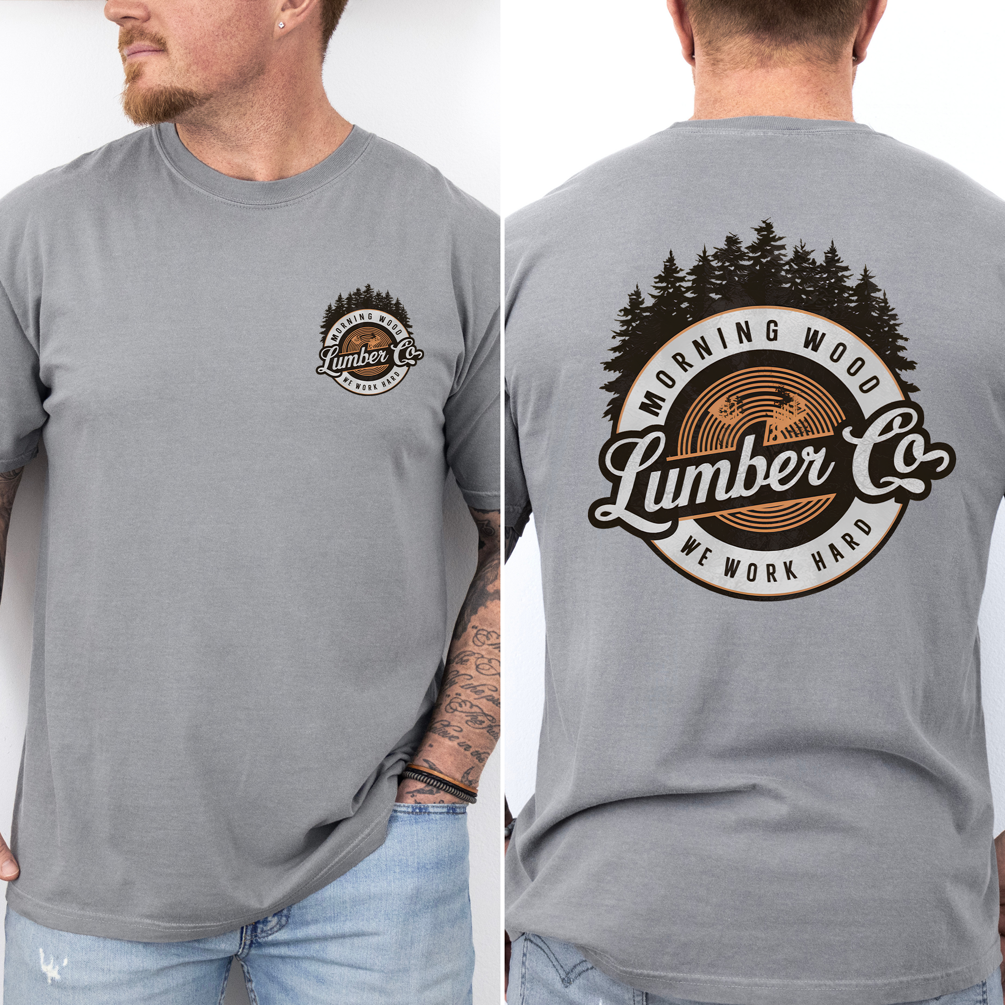 Morning Wood Lumber For Dads And Guys Funny Lumberjack Gift For Fathers Comfort Colors Tee