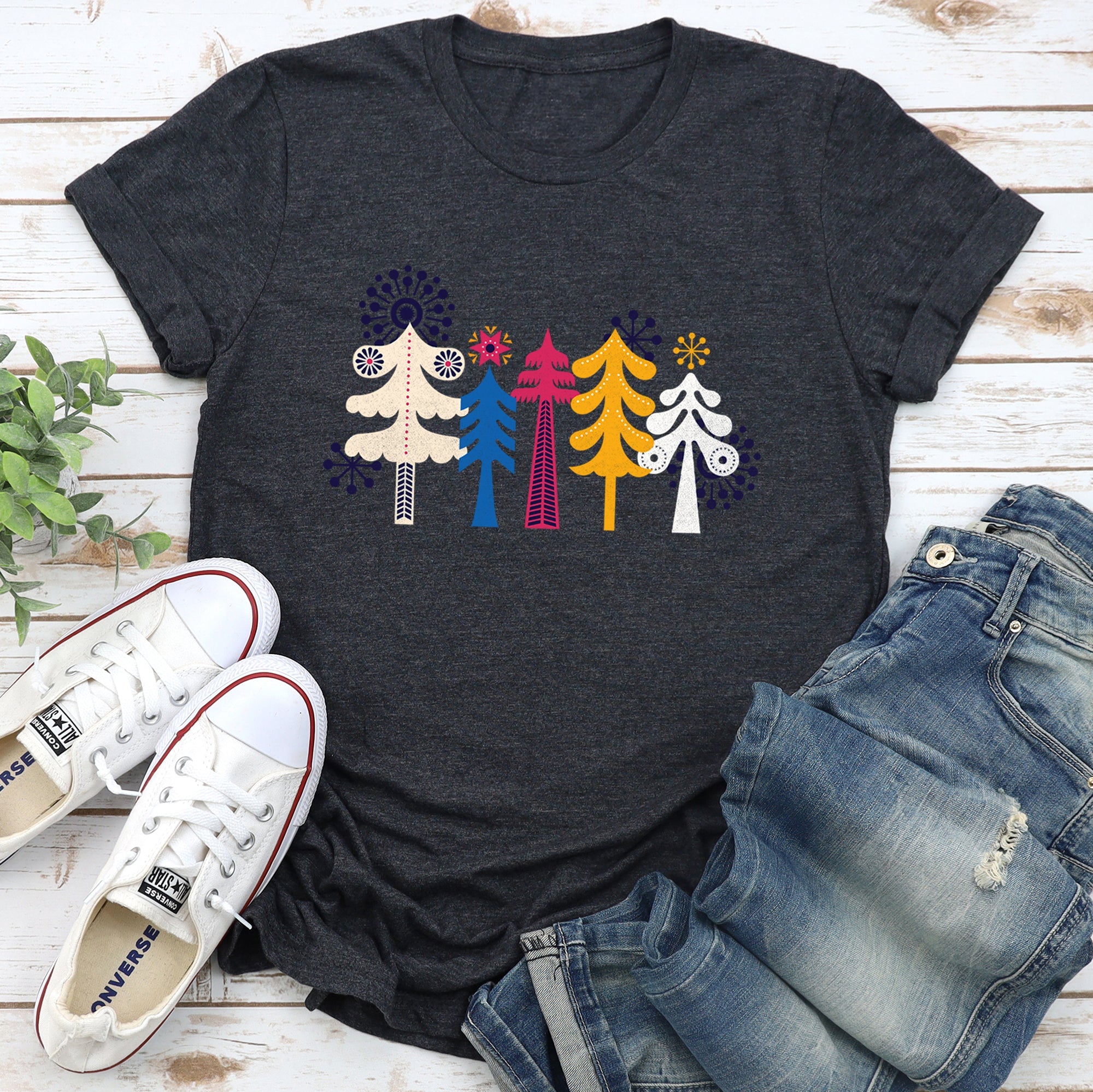 Noel Nordic Folk Art Graphic Tee