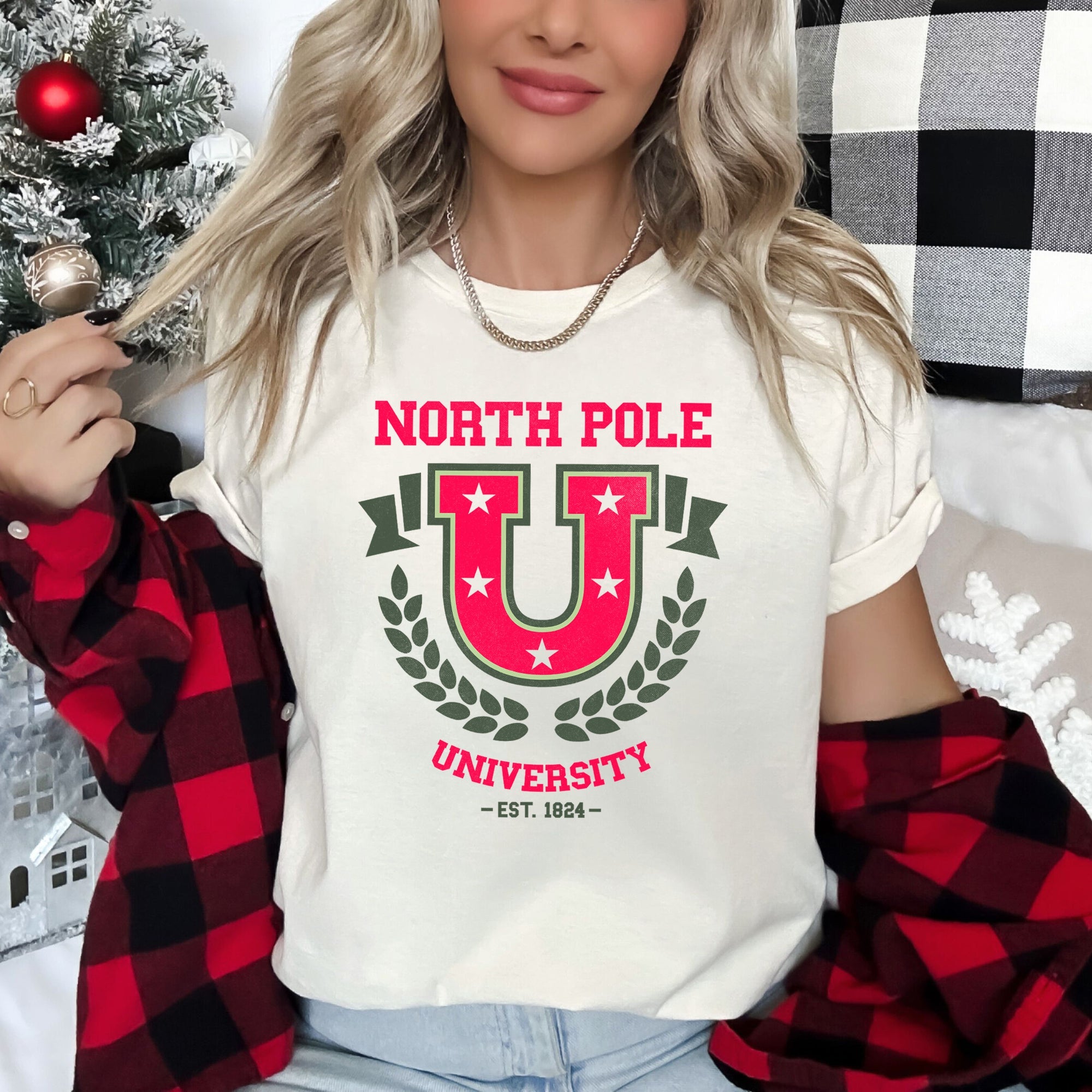 North Pole University Retro Vintage Classic Super Soft Limited Edition Graphic Tee