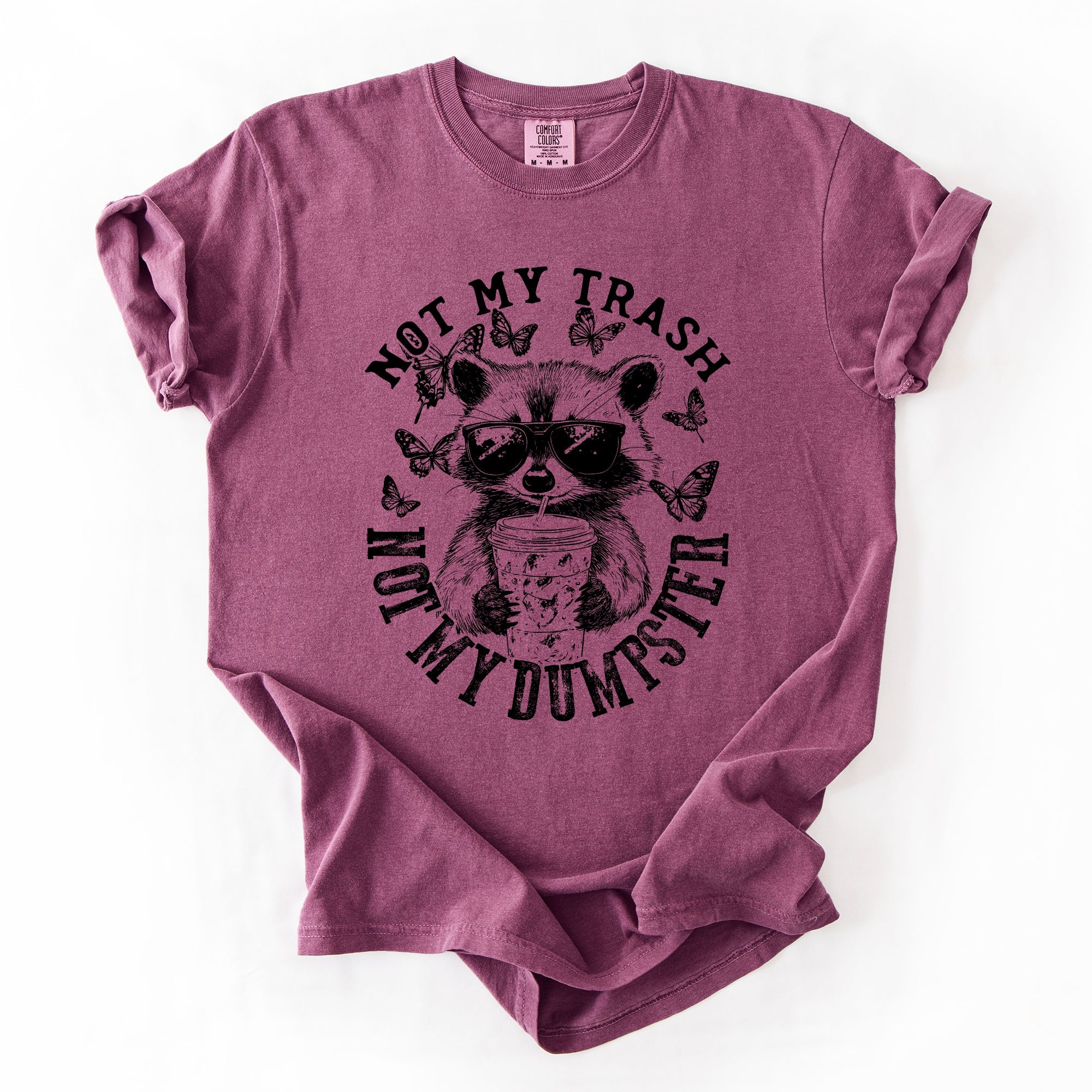Not My Trash, Not My Dumpster, Raccoon Not My Trash Dumpster Saying Comfort Colors Tee
