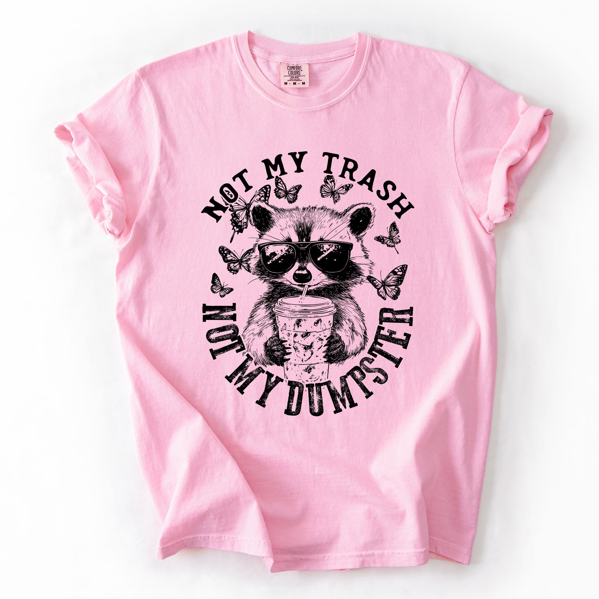 Not My Trash, Not My Dumpster, Raccoon Not My Trash Dumpster Saying Comfort Colors Tee