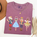 Nutcracker Christmas Sugar Plum Fairy Noel Santa Winter Ballerina Xmas Ballet Comfort Colors Tee
