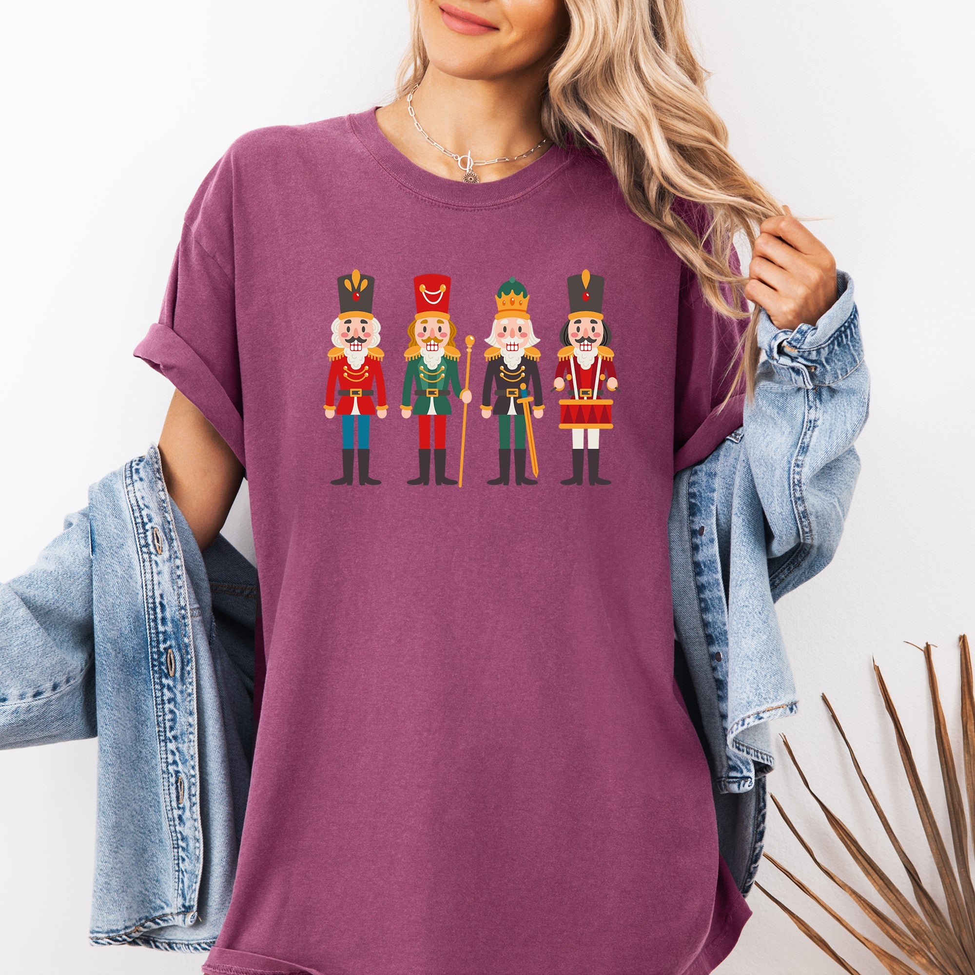 Nutcrackers Christmas Classic Winter Decorations Holiday Theme Comfort Colors Tee