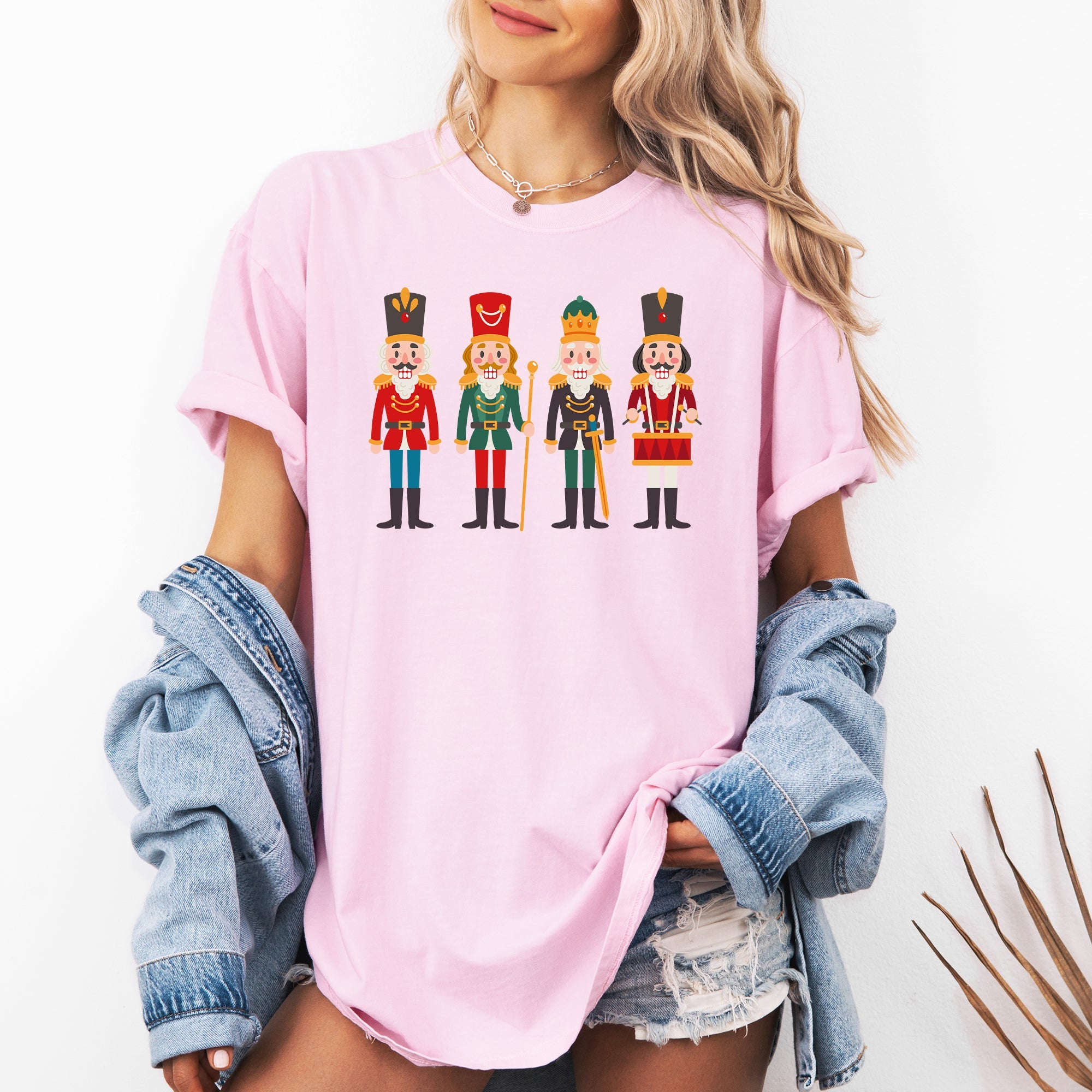 Nutcrackers Christmas Classic Winter Decorations Holiday Theme Comfort Colors Tee
