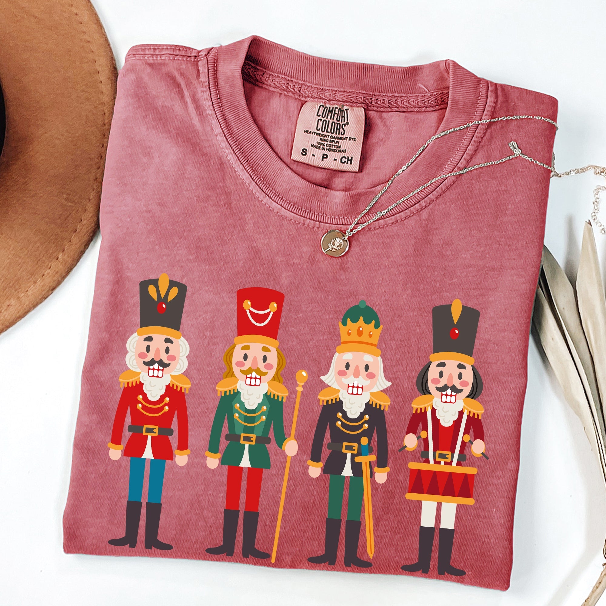 Nutcrackers Christmas Classic Winter Decorations Holiday Theme Comfort Colors Tee
