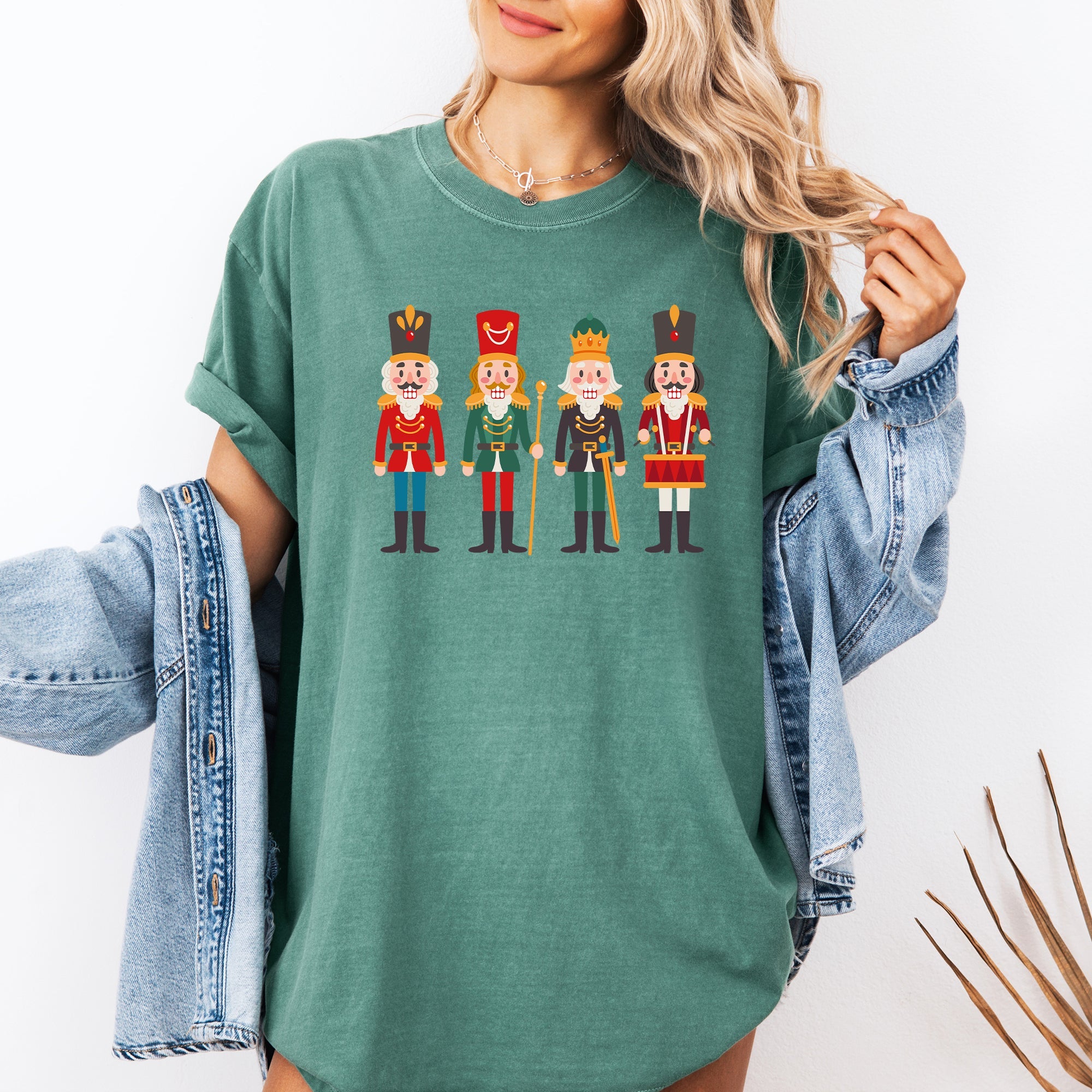 Nutcrackers Christmas Classic Winter Decorations Holiday Theme Comfort Colors Tee