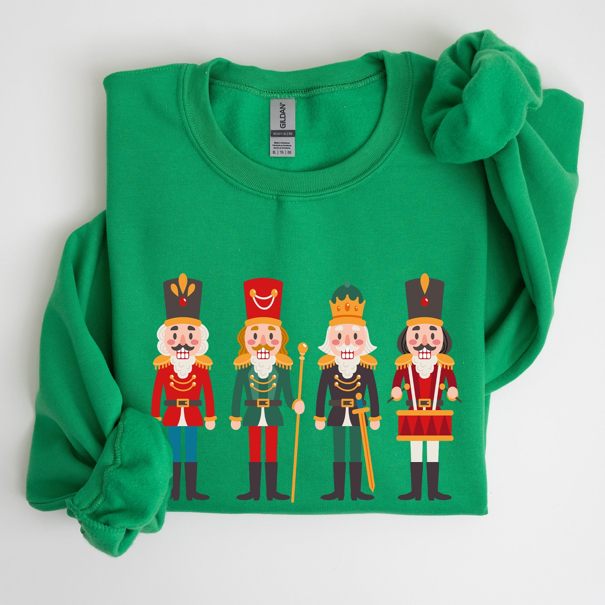 Nutcrackers Christmas Classic Winter Decorations Holiday Ornament Scene Sweatshirt