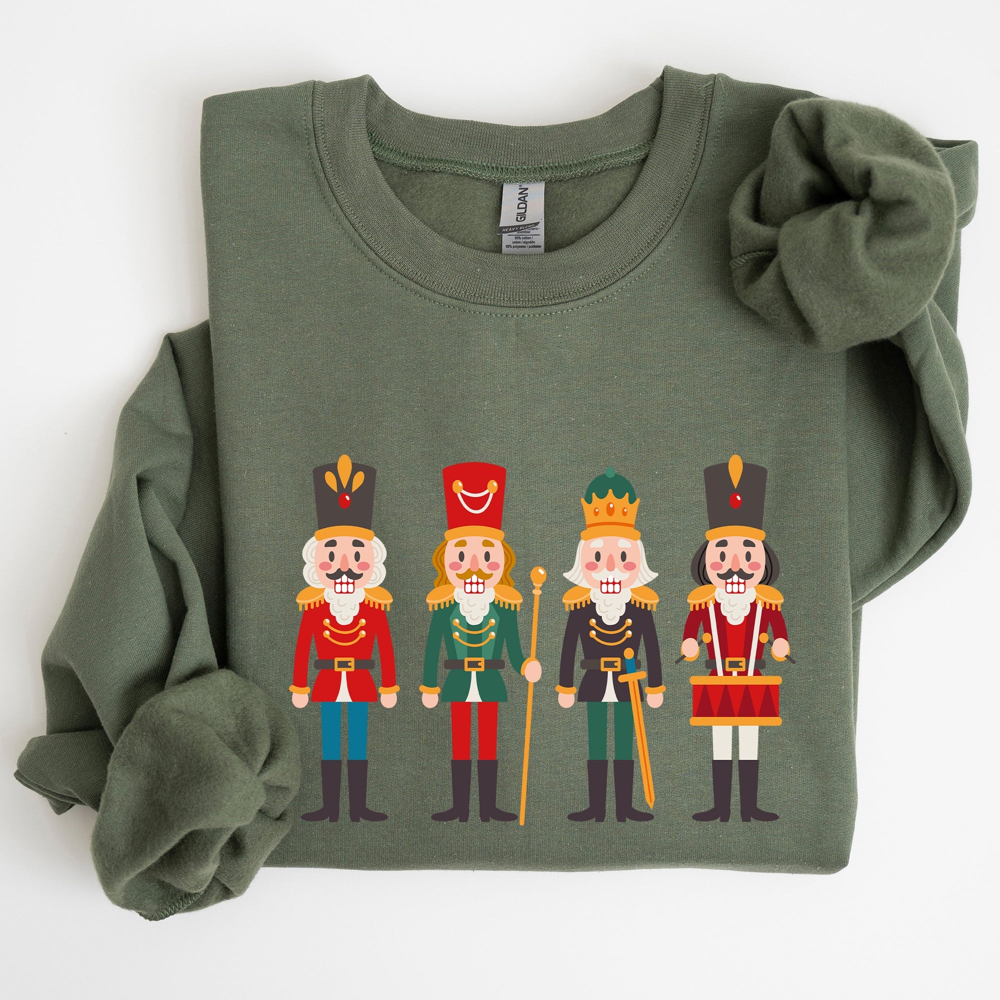 Nutcrackers Christmas Classic Winter Decorations Holiday Ornament Scene Sweatshirt