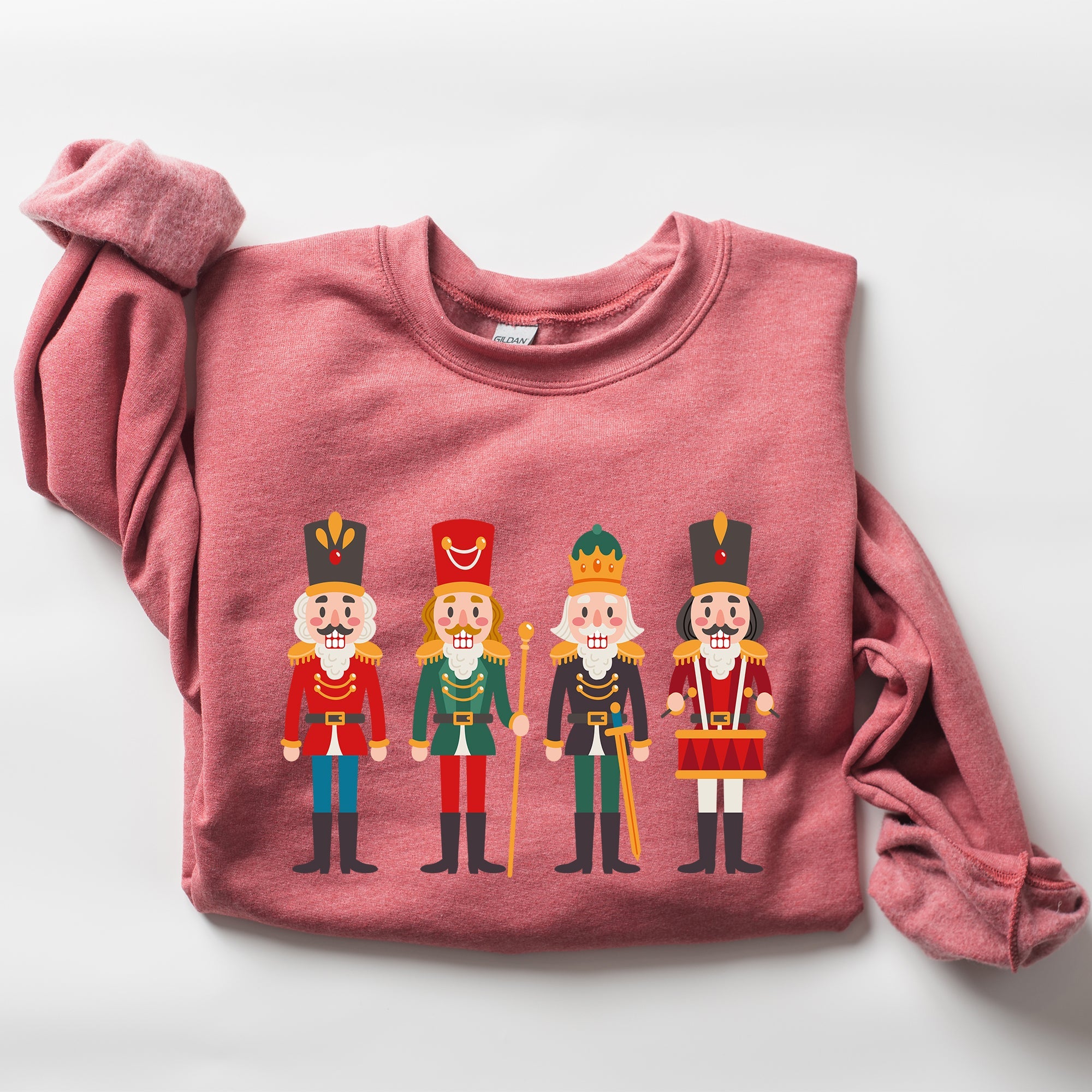 Nutcrackers Christmas Classic Winter Decorations Holiday Ornament Scene Sweatshirt