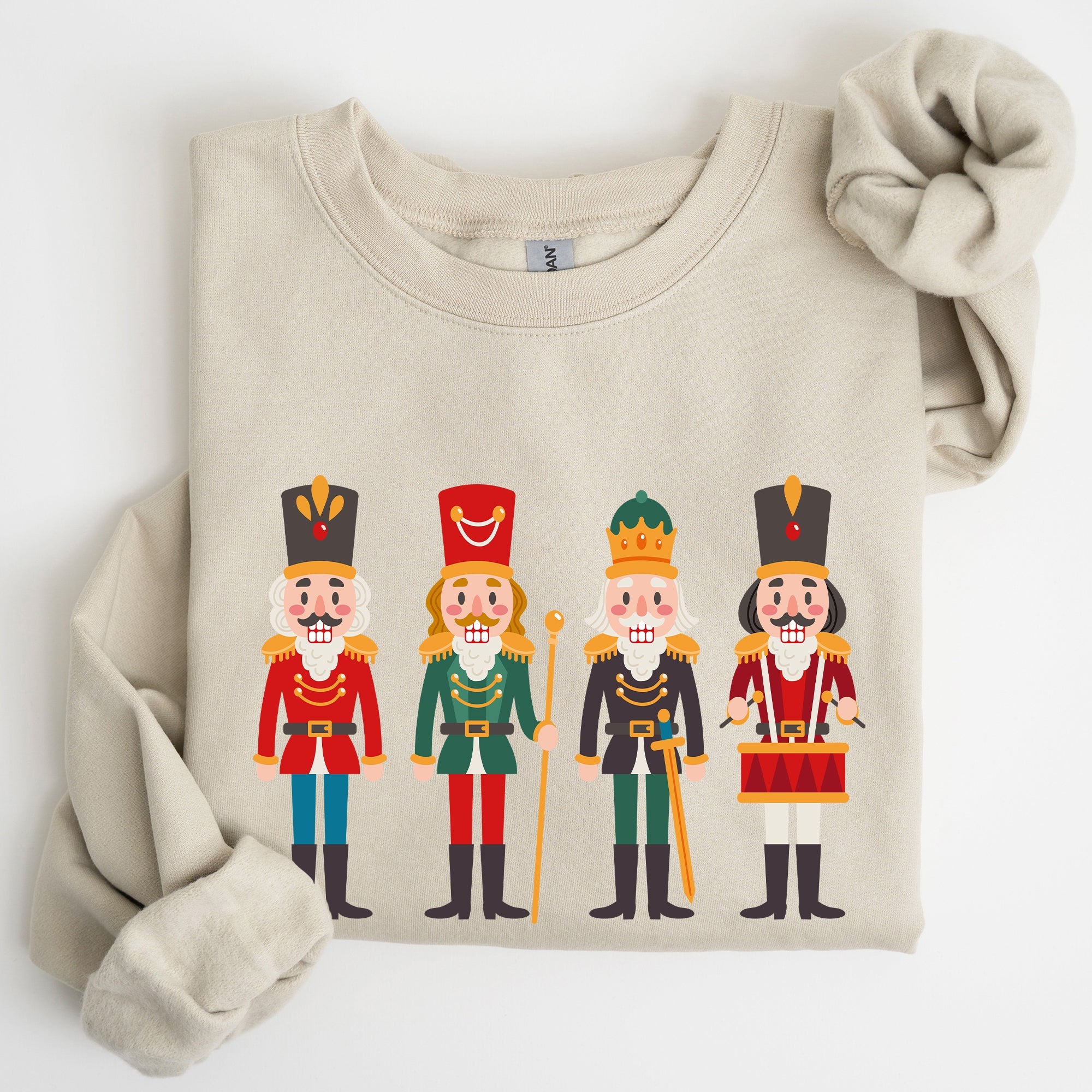 Nutcrackers Christmas Classic Winter Decorations Holiday Ornament Scene Sweatshirt