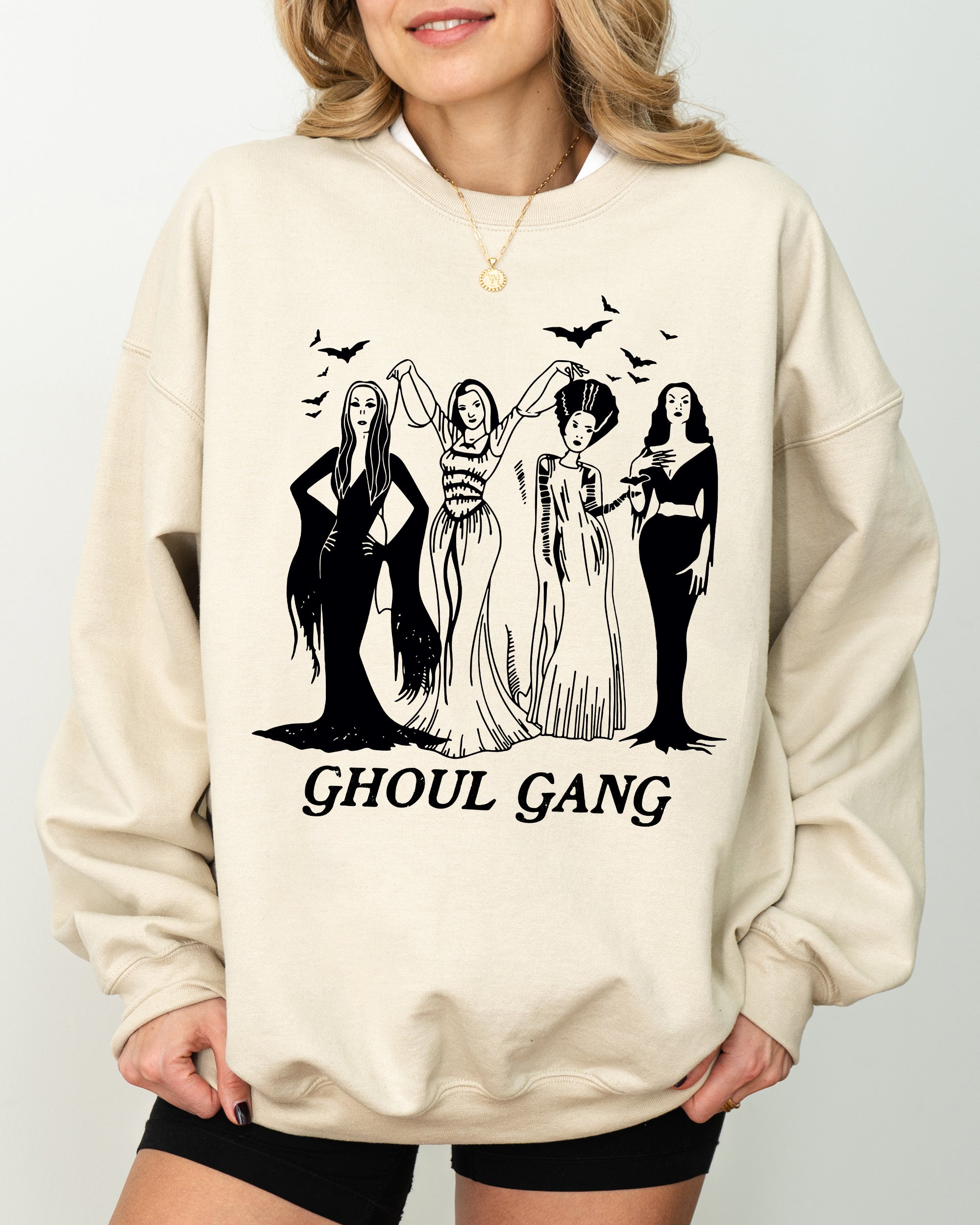 Ghoul Gang Witch Halloween Spooky Costume Meme Trendy Cozy Soft Premium Warm Sweatshirt