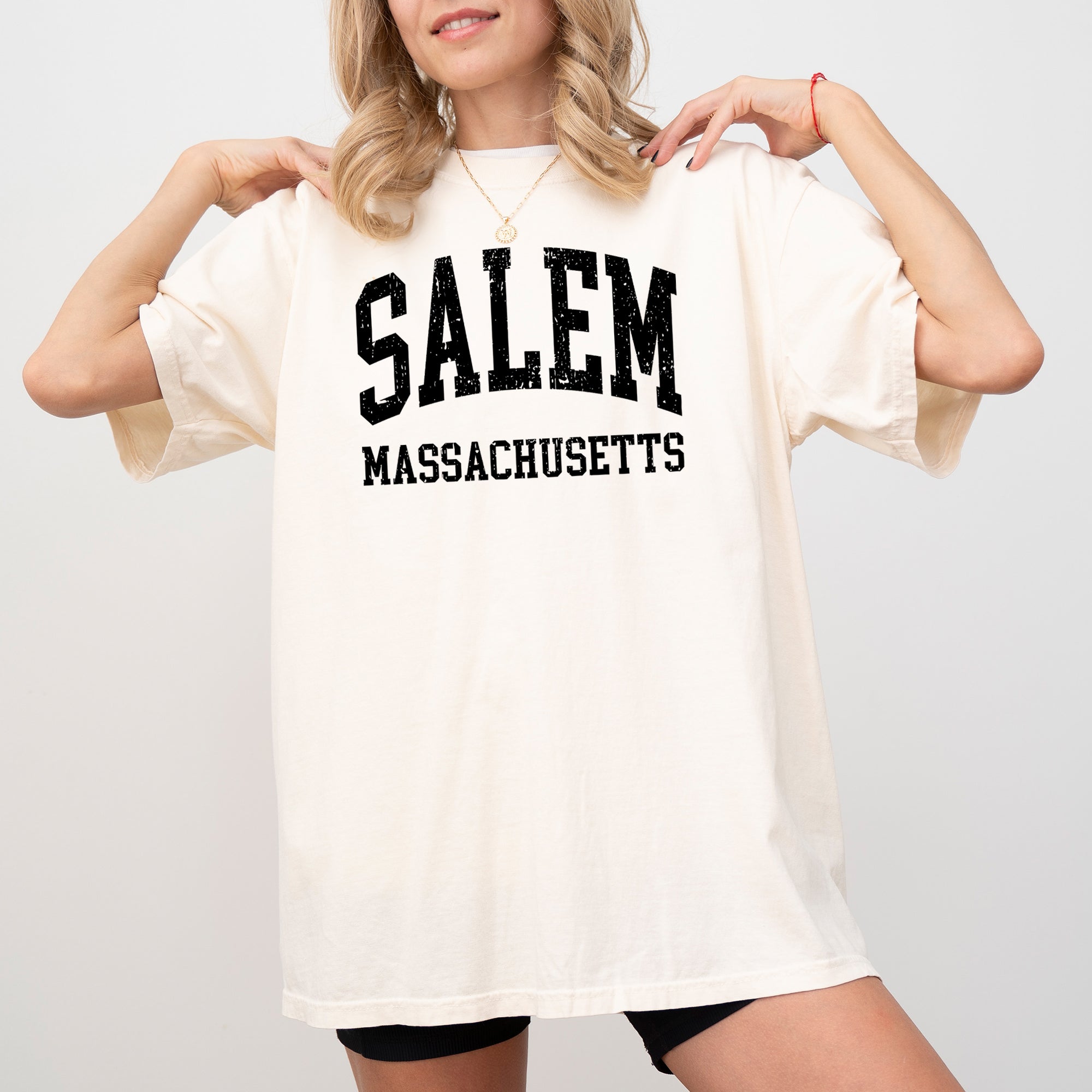 Salem Massachusetts Witch Meme Halloween Spooky Nostalgia Vintage Comfort Colors Tee