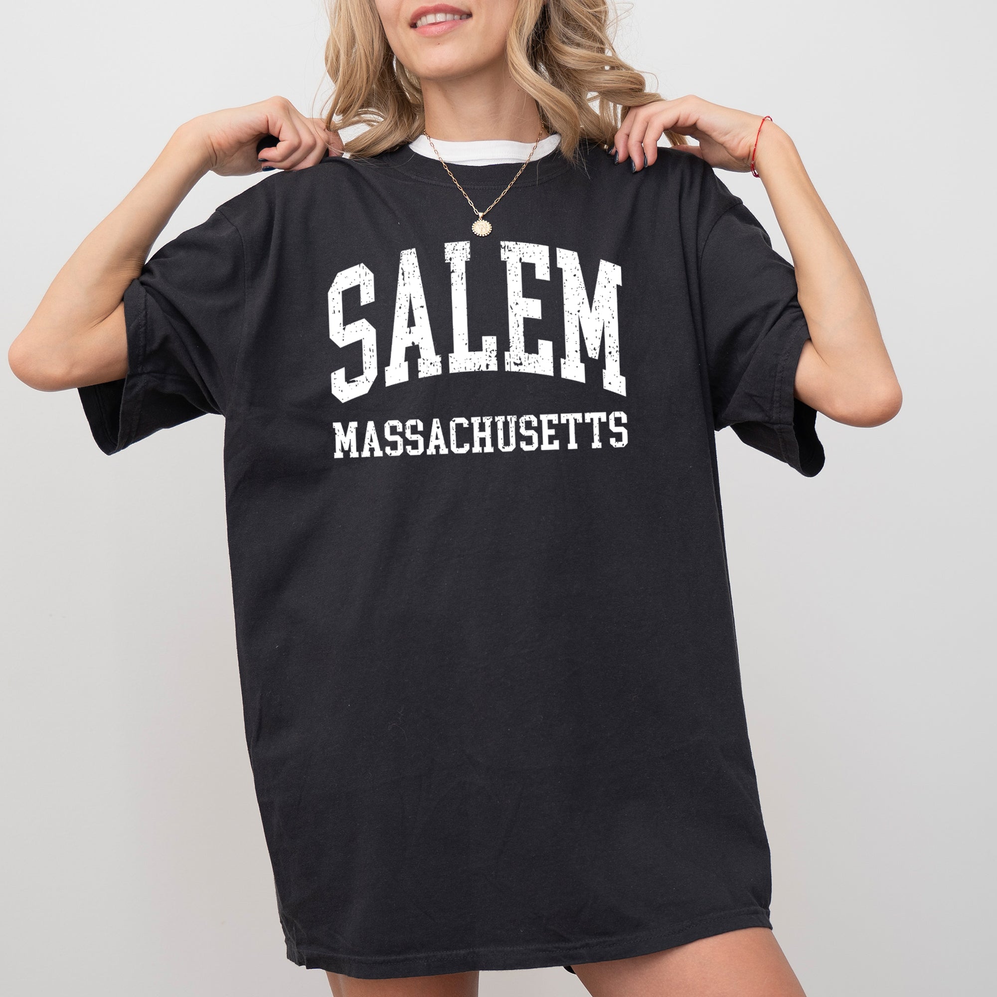 Salem Massachusetts Witch Meme Halloween Spooky Nostalgia Vintage Comfort Colors Tee
