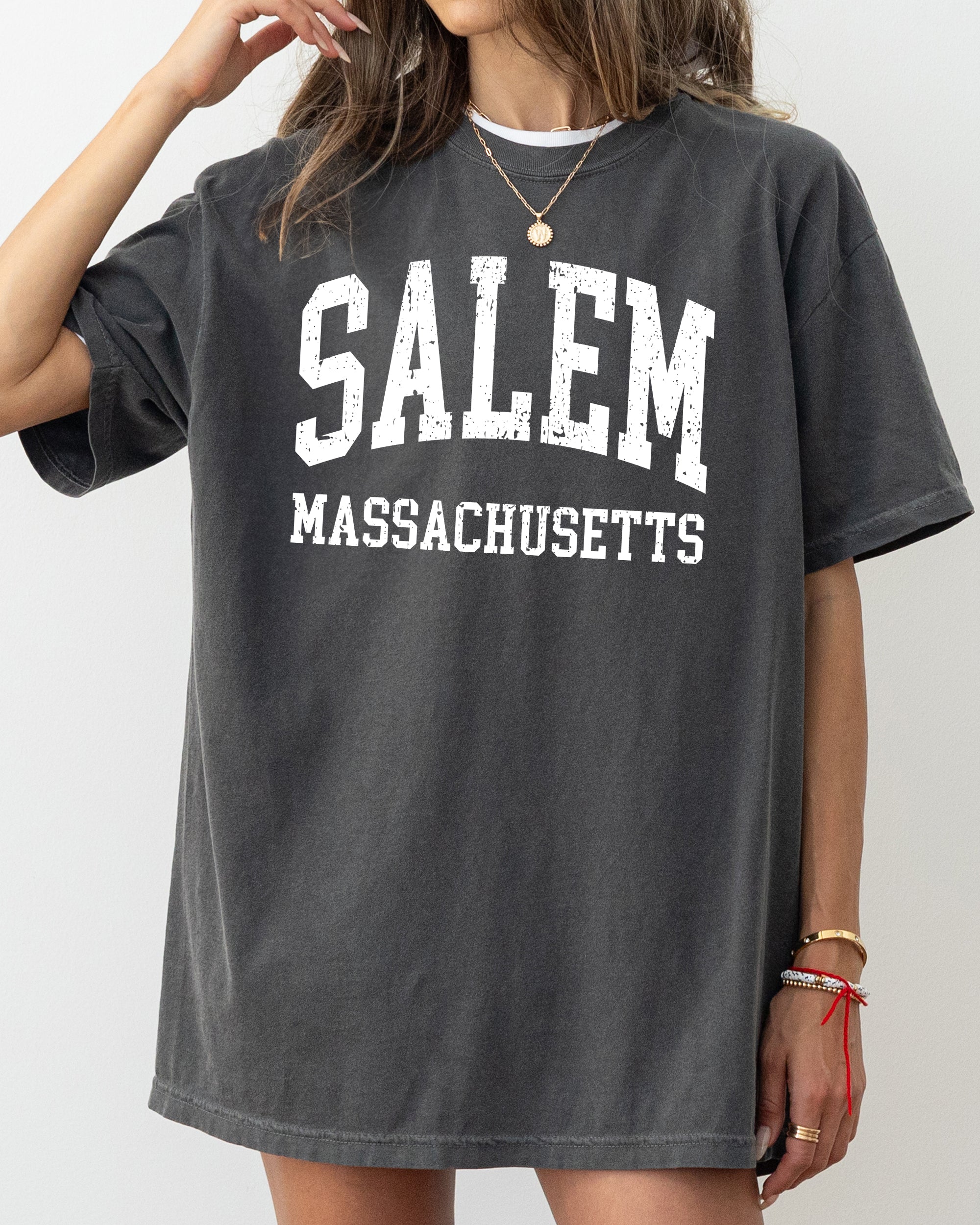Salem Massachusetts Witch Meme Halloween Spooky Nostalgia Vintage Comfort Colors Tee