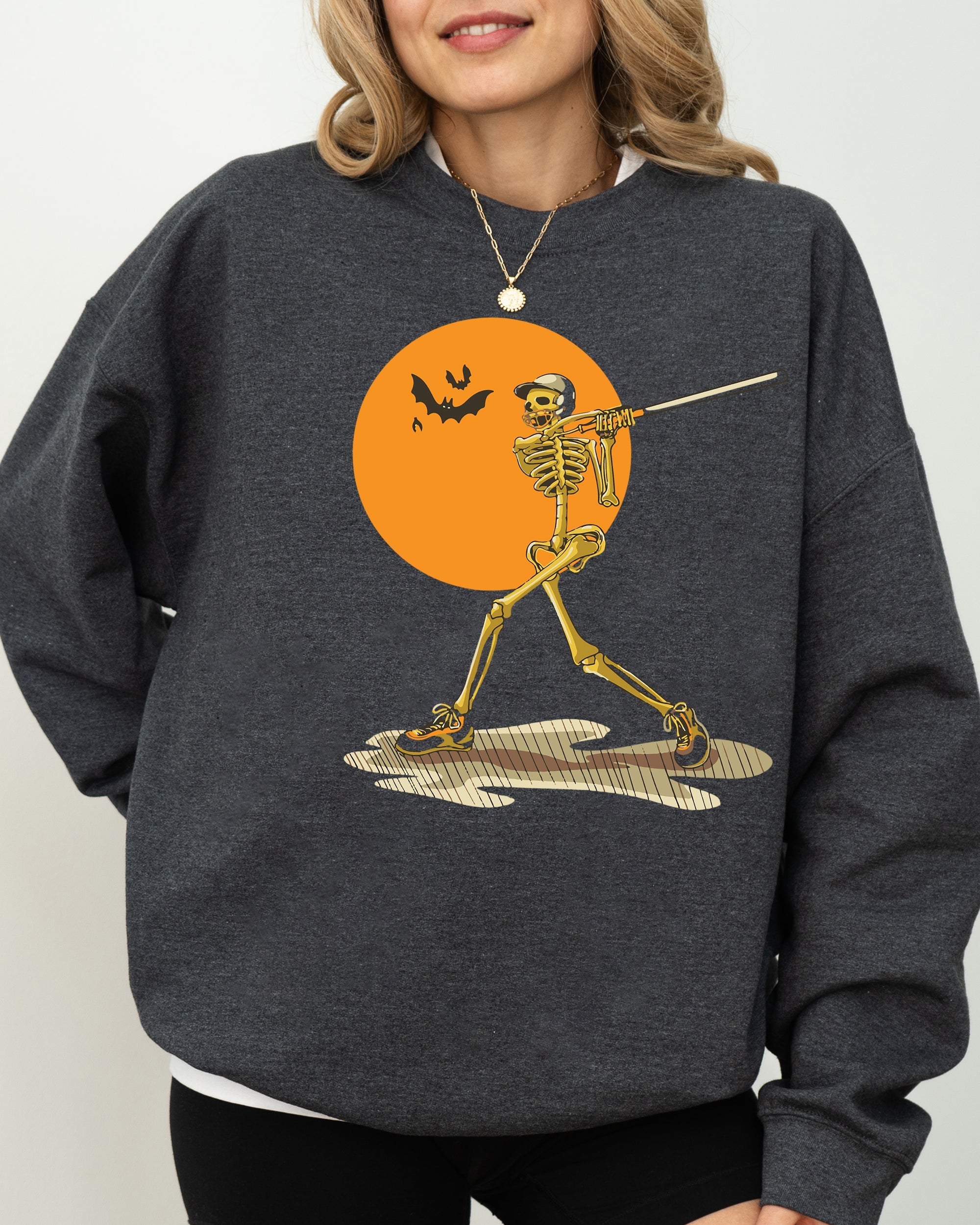 Graphic Golf Skeleton Spooky Witch Meme Halloween Costume Sorcery Edition Sweatshirt