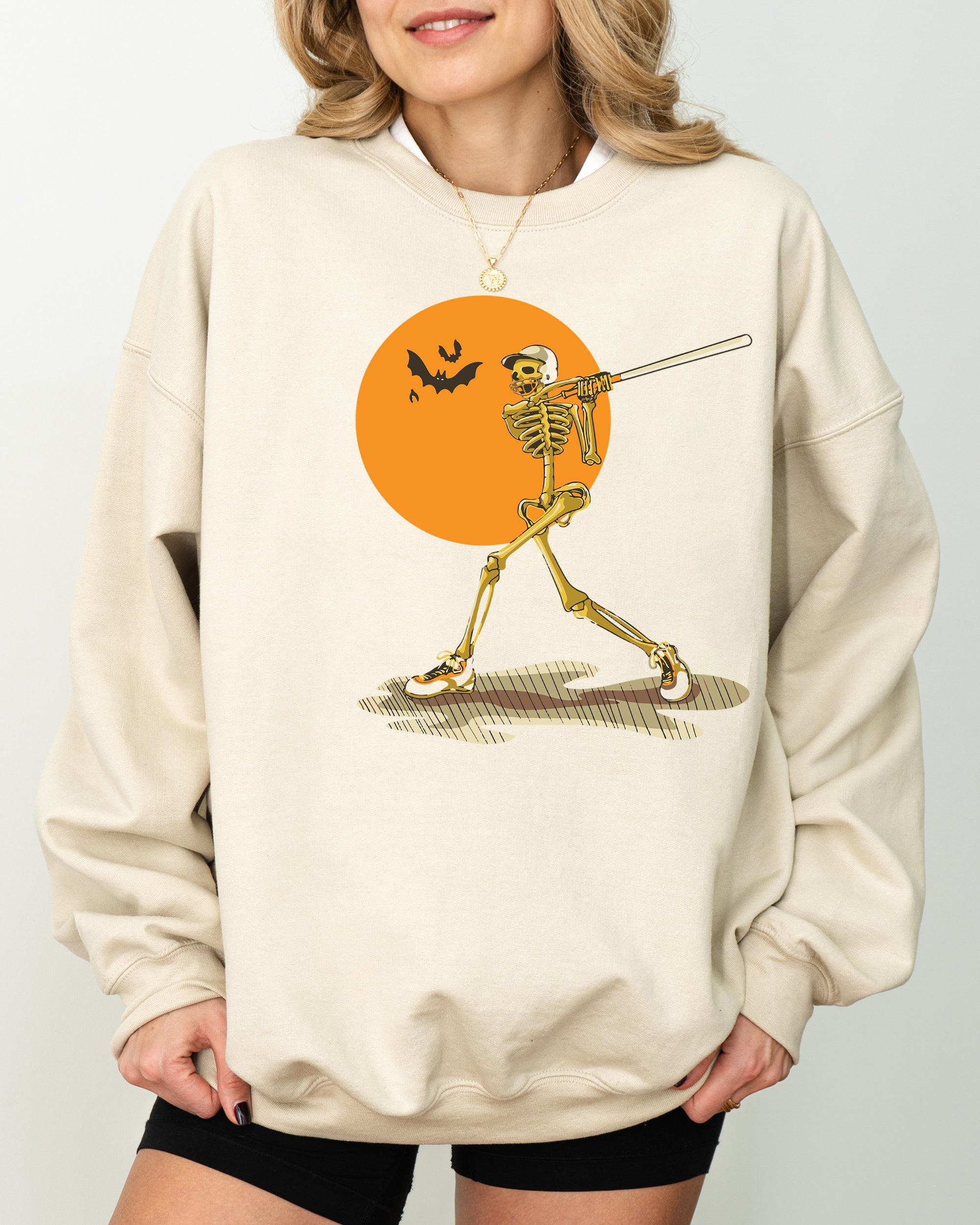 Graphic Golf Skeleton Spooky Witch Meme Halloween Costume Sorcery Edition Sweatshirt