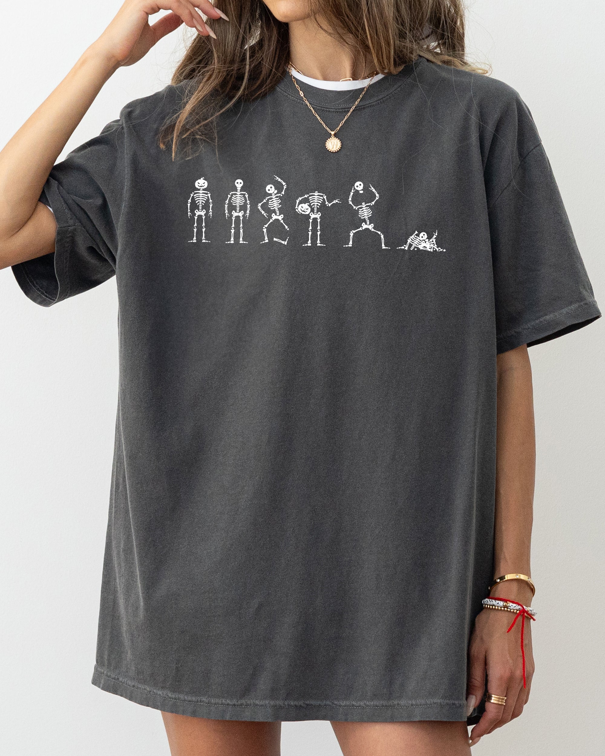 Dancing Skeletons Ghost Spooky Witch Halloween Meme Costume Vintage Vibe Comfort Colors Tee
