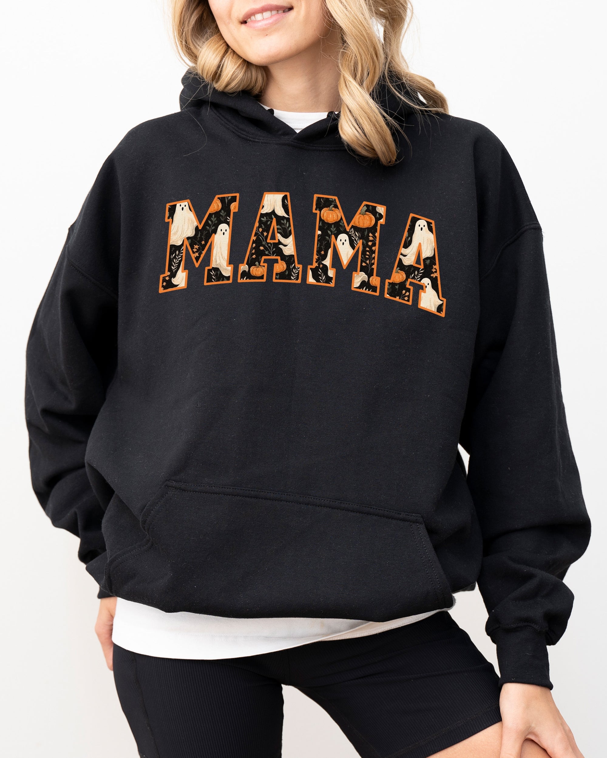 Mama Ghost Skeleton Funny Pumpkin Spooky Witch Halloween Costume Meme Collection Hoodie