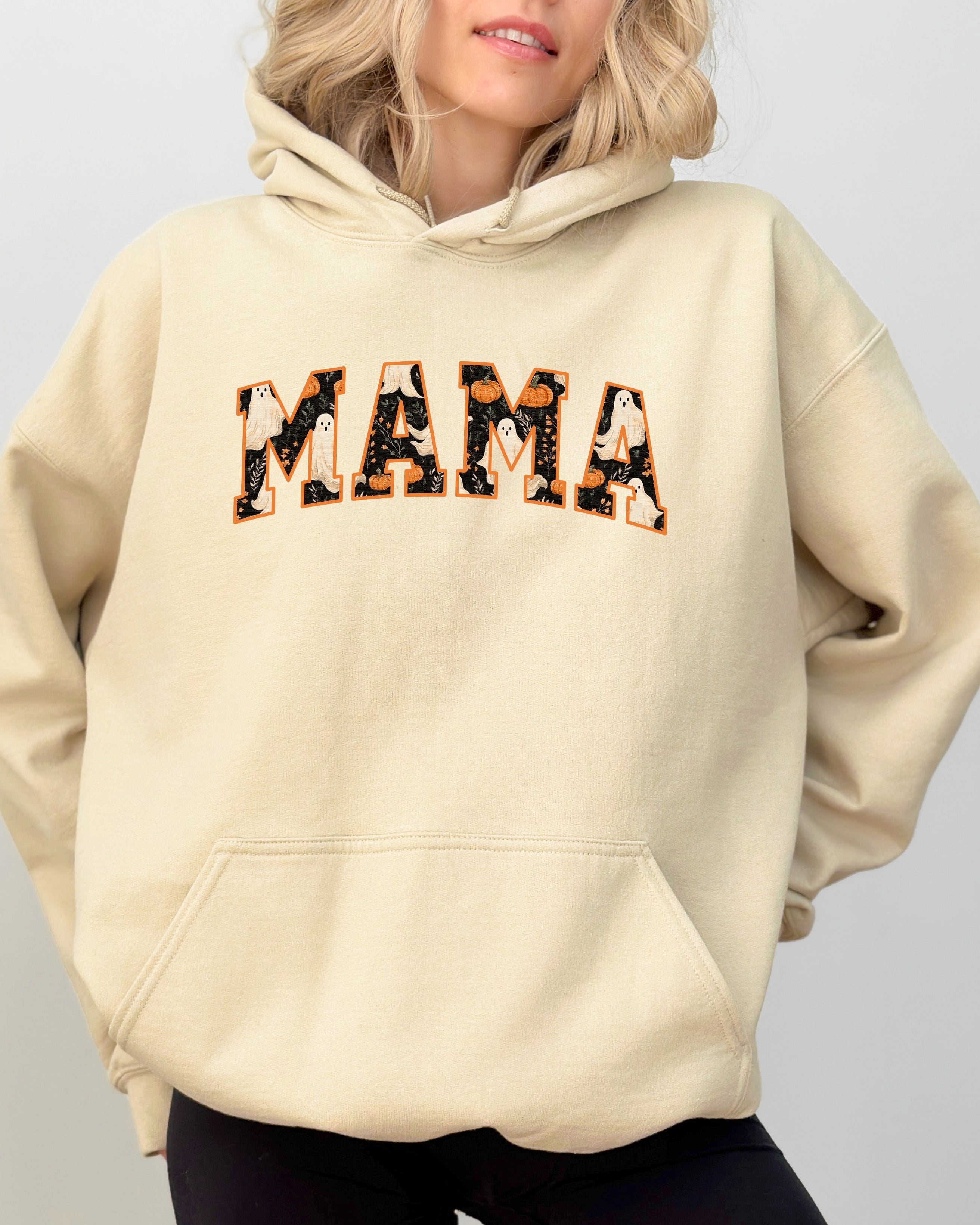 Mama Ghost Skeleton Funny Pumpkin Spooky Witch Halloween Costume Meme Collection Hoodie