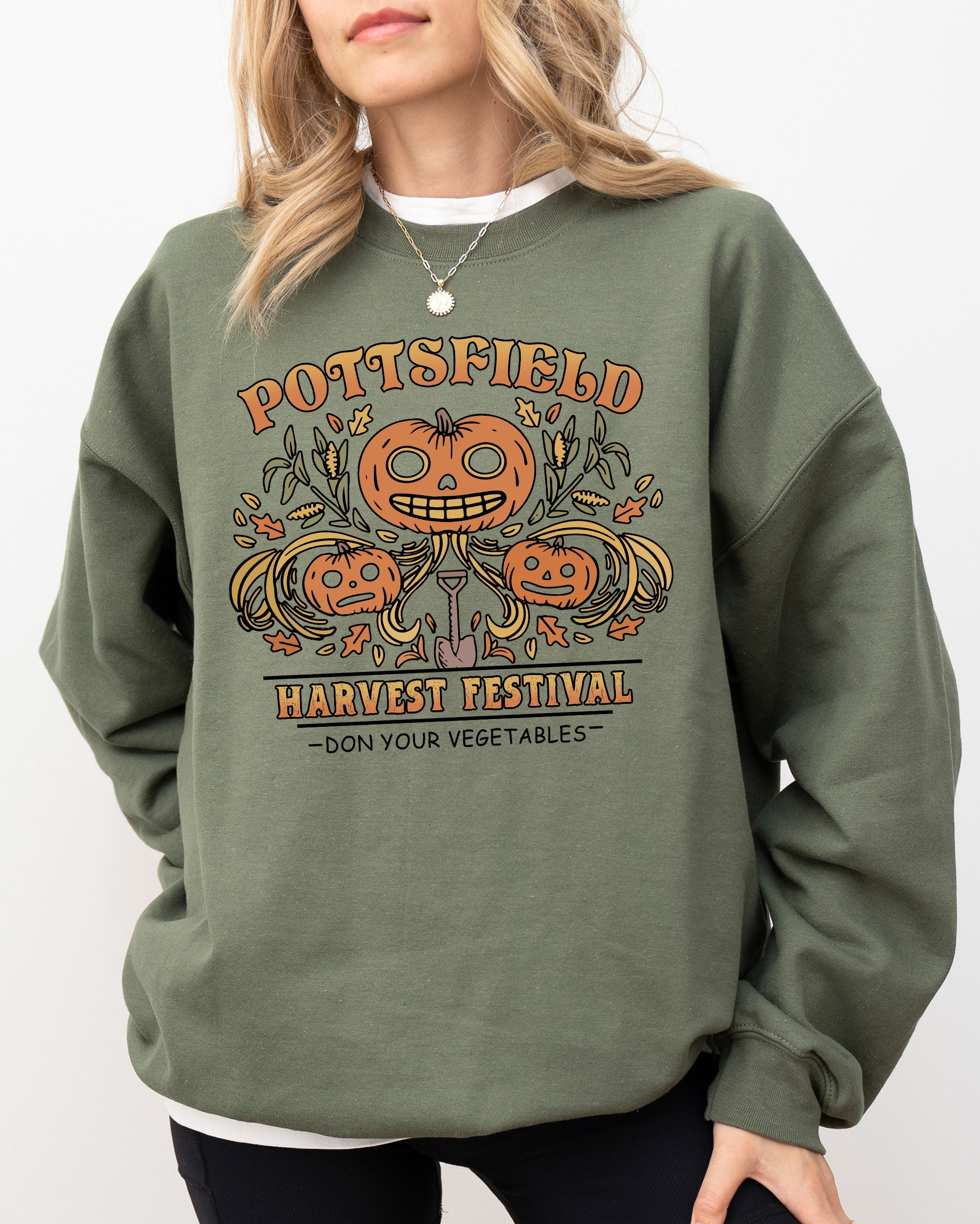 Harvest Festival Pottsfield Spooky Witch Halloween Costume Celebration Night Theme Sweatshirt