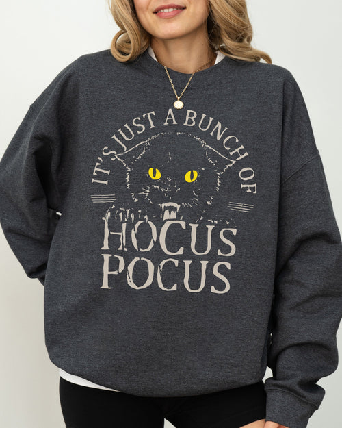 Bunch Of Hocus Pocus Cat Witch Aesthetic Spooky Meme Halloween Costume Sweatshirt