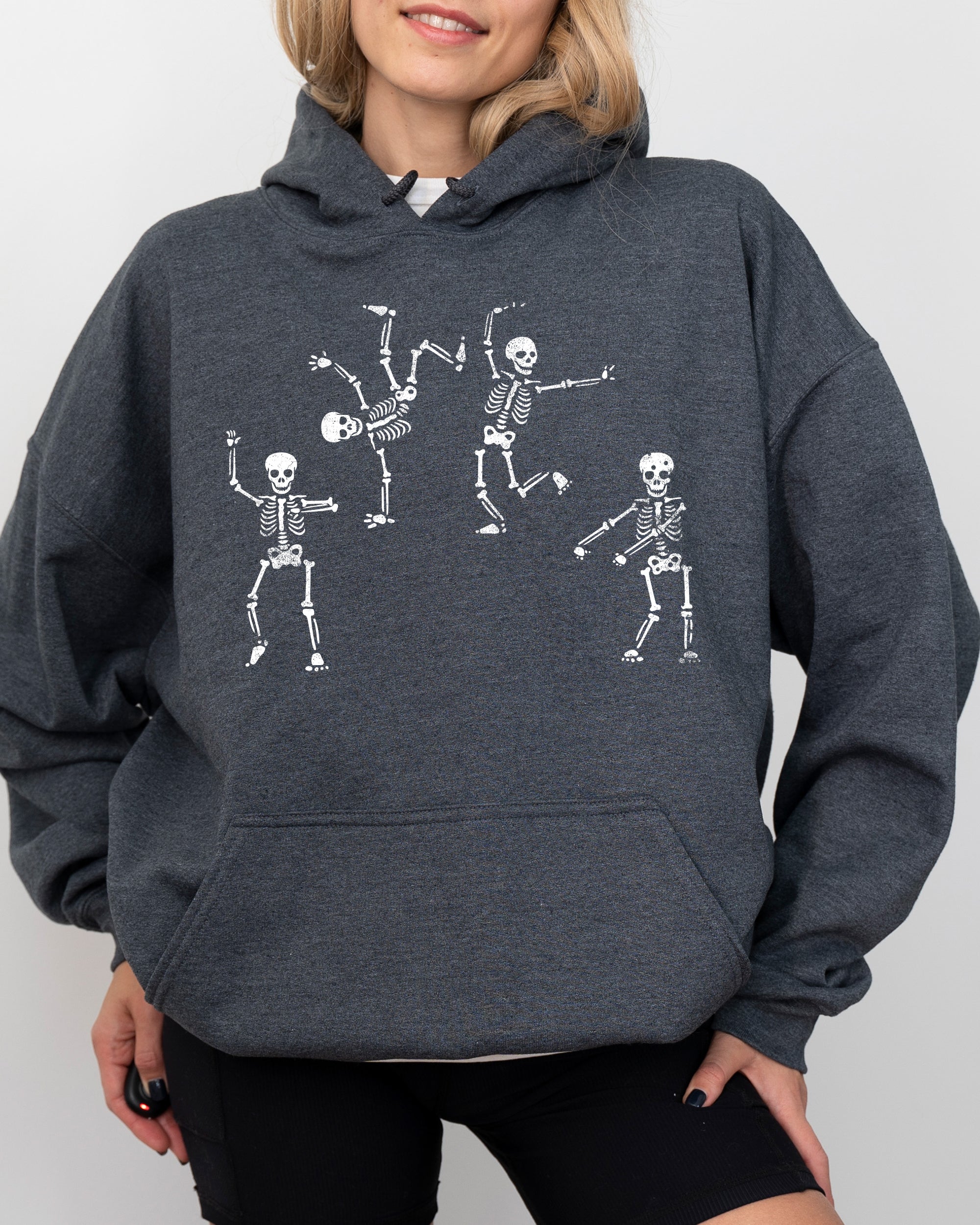 Limited Edition Dancing Skeletons Witch Skull Halloween Meme Spooky Costume Artwork Hoodie