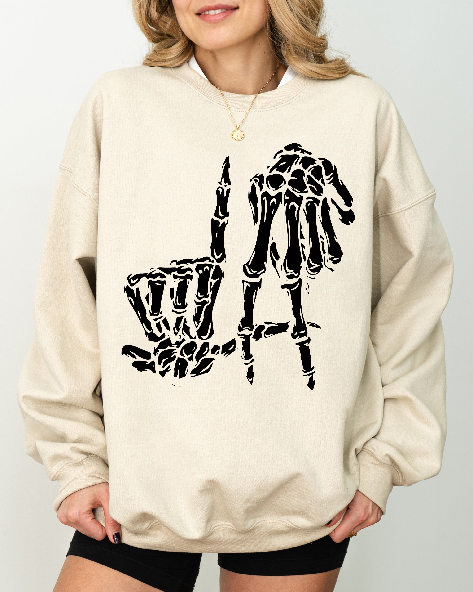 LA Skeleton Ghost Witch Skull Spooky Halloween Costume Mashup Design Edition Sweatshirt