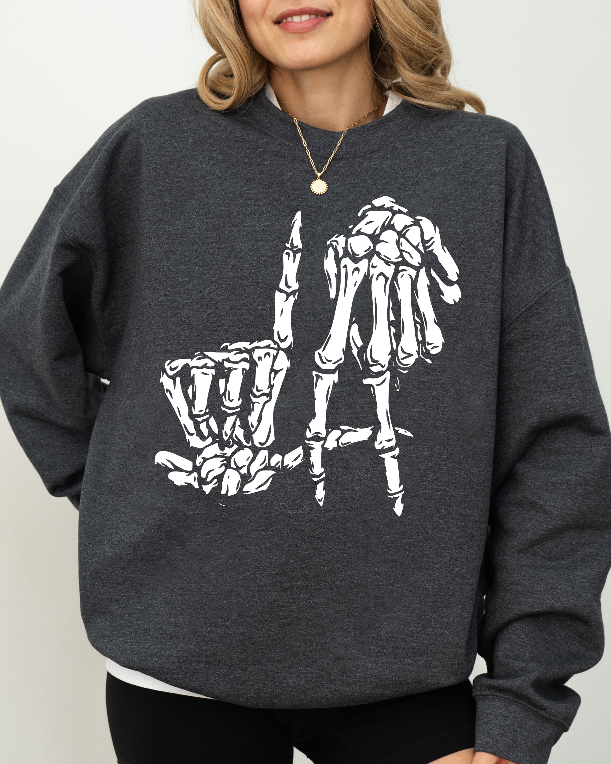 LA Skeleton Ghost Witch Skull Spooky Halloween Costume Mashup Design Edition Sweatshirt